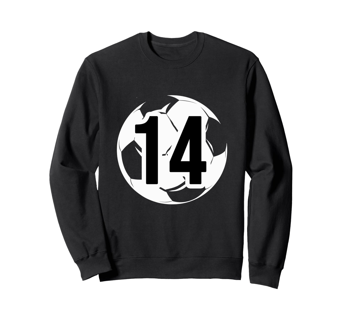 14 Soccer Birthday Gift Soccer Fan Sweatshirt - Minimalist Print Men Women - T-Shirt, Sweatshirt, Hoodie