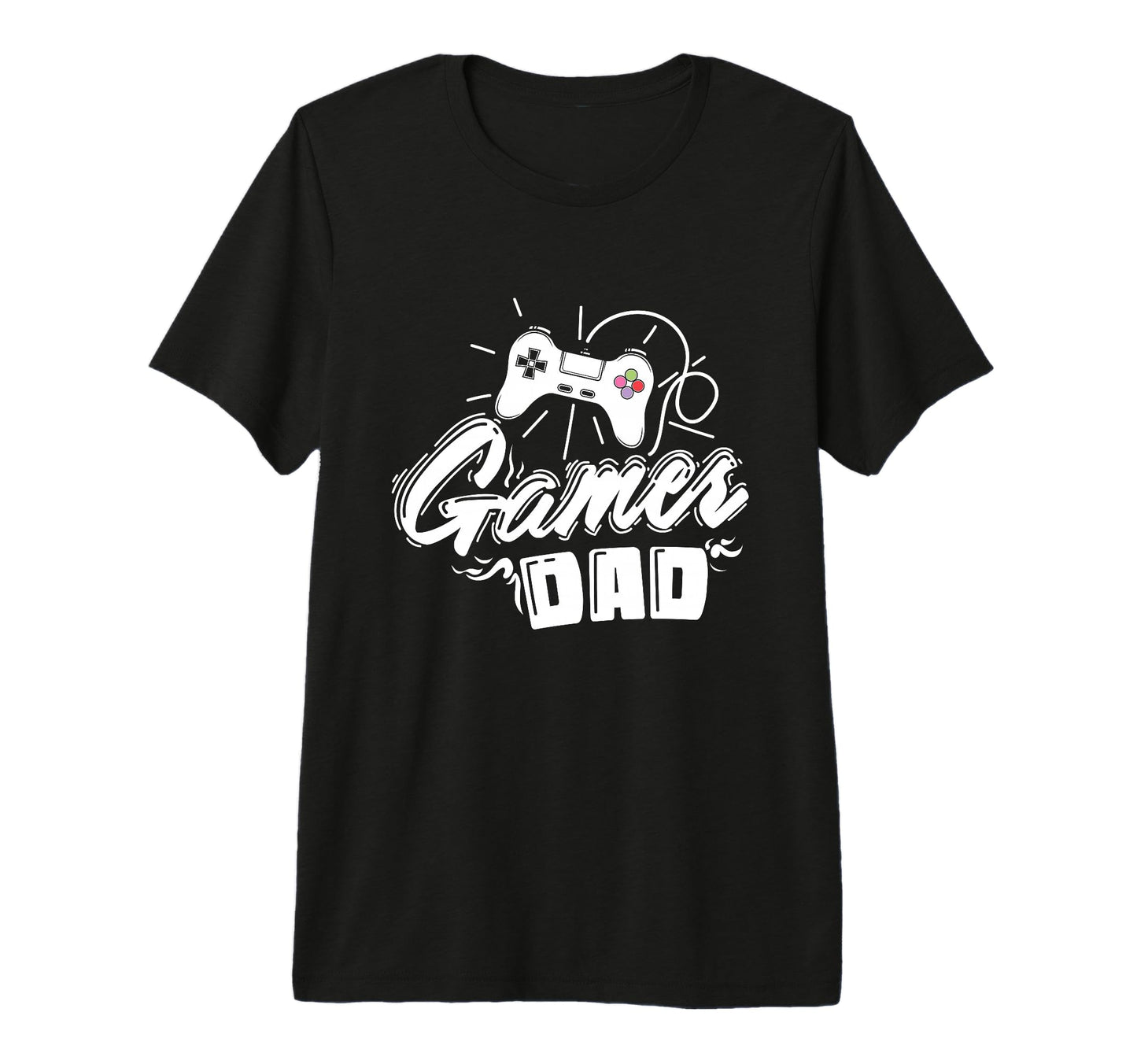 Console Controller Gamer Dad Tri Blend T-Shirt - Unique Graphic Men Women - T-Shirt, Sweatshirt, Hoodie