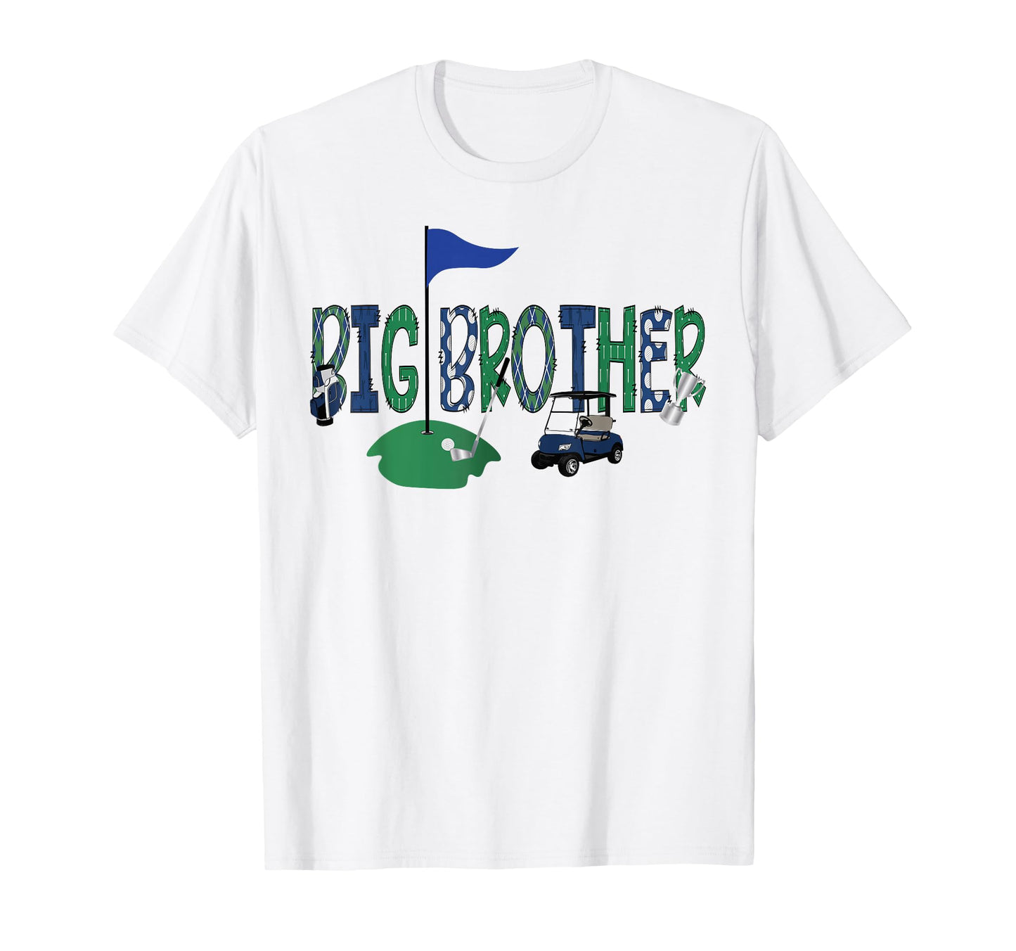 Golf Big Brother Hole One Golf First T-Shirt - Custom Art Print Unisex - T-Shirt, Sweatshirt, Hoodie