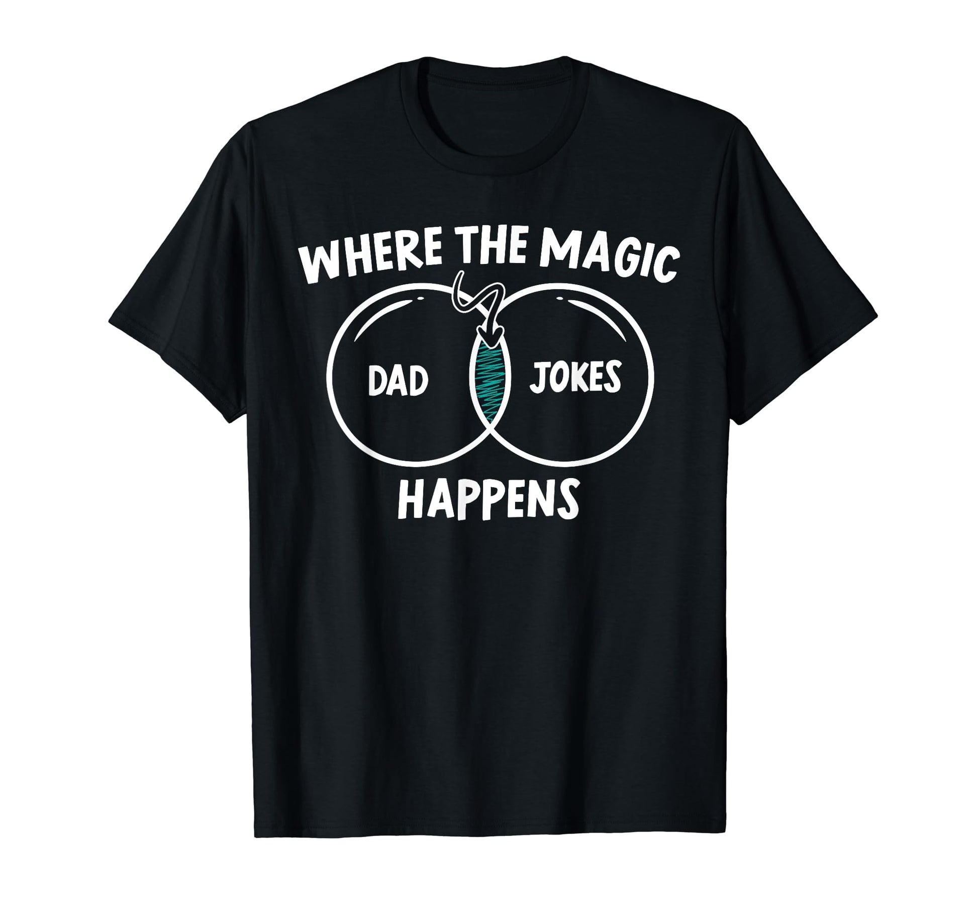 Dad Jokes Where Magic Happens Dad T-Shirt - Aesthetic Graphic for Adults - T-Shirt, Sweatshirt, Hoodie