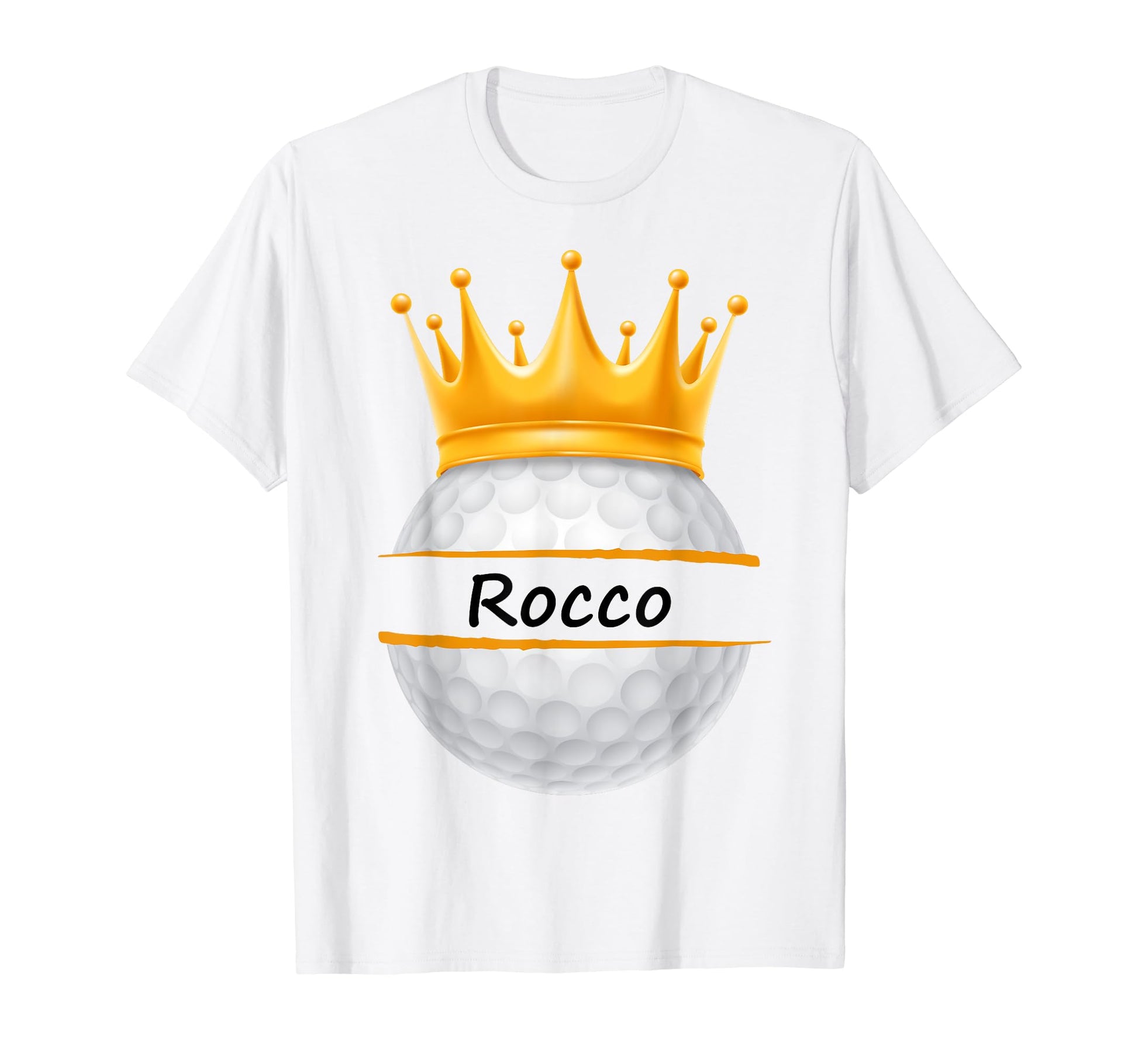Novelty Golf Personalized Name Rocco T-Shirt - Trendy Graphic for Adults - T-Shirt, Sweatshirt, Hoodie