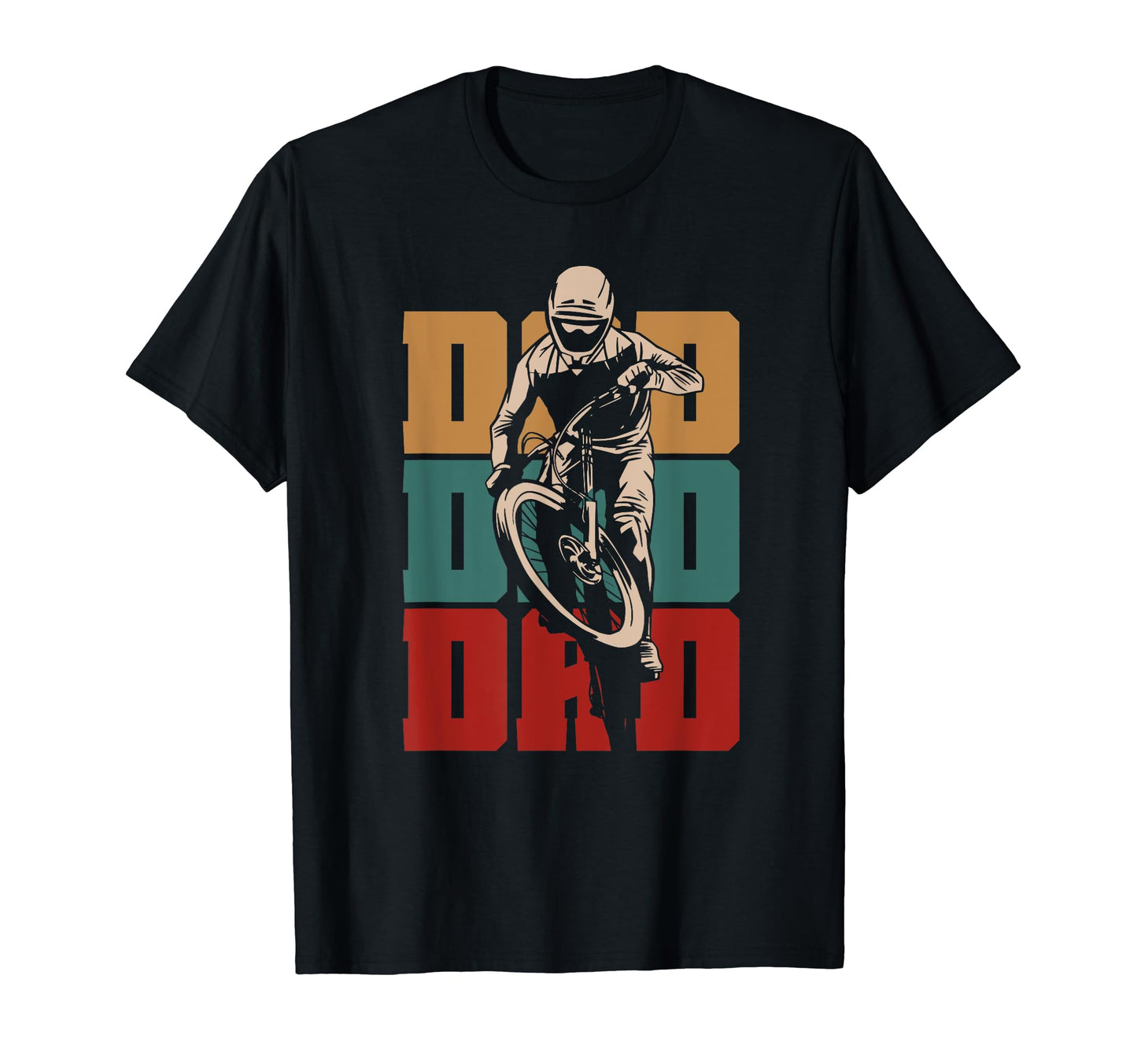 Bicycle Dad Cycling Cyclist Daddy T-Shirt - Custom Art Print for Adults - T-Shirt, Sweatshirt, Hoodie