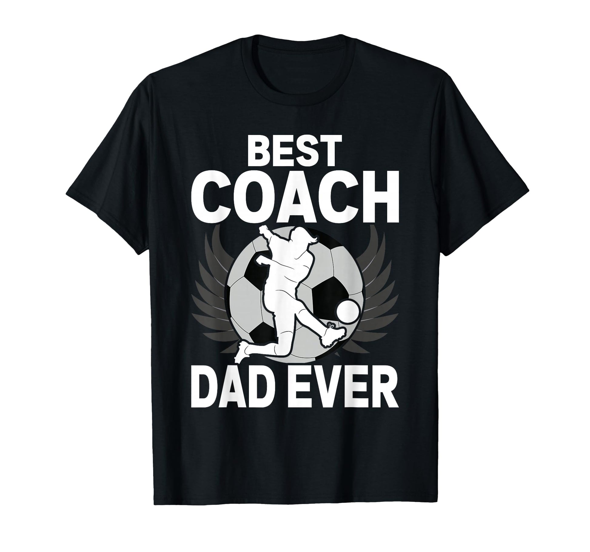 Coach Dad Soccer Daddy Papa Fathers Day T-Shirt - Graphic Print Men Women - T-Shirt, Sweatshirt, Hoodie