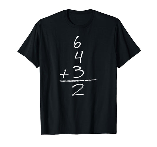 Baseball Inspired Math 6 4 Three Two Two T-Shirt - Unique Graphic Unisex - T-Shirt, Sweatshirt, Hoodie