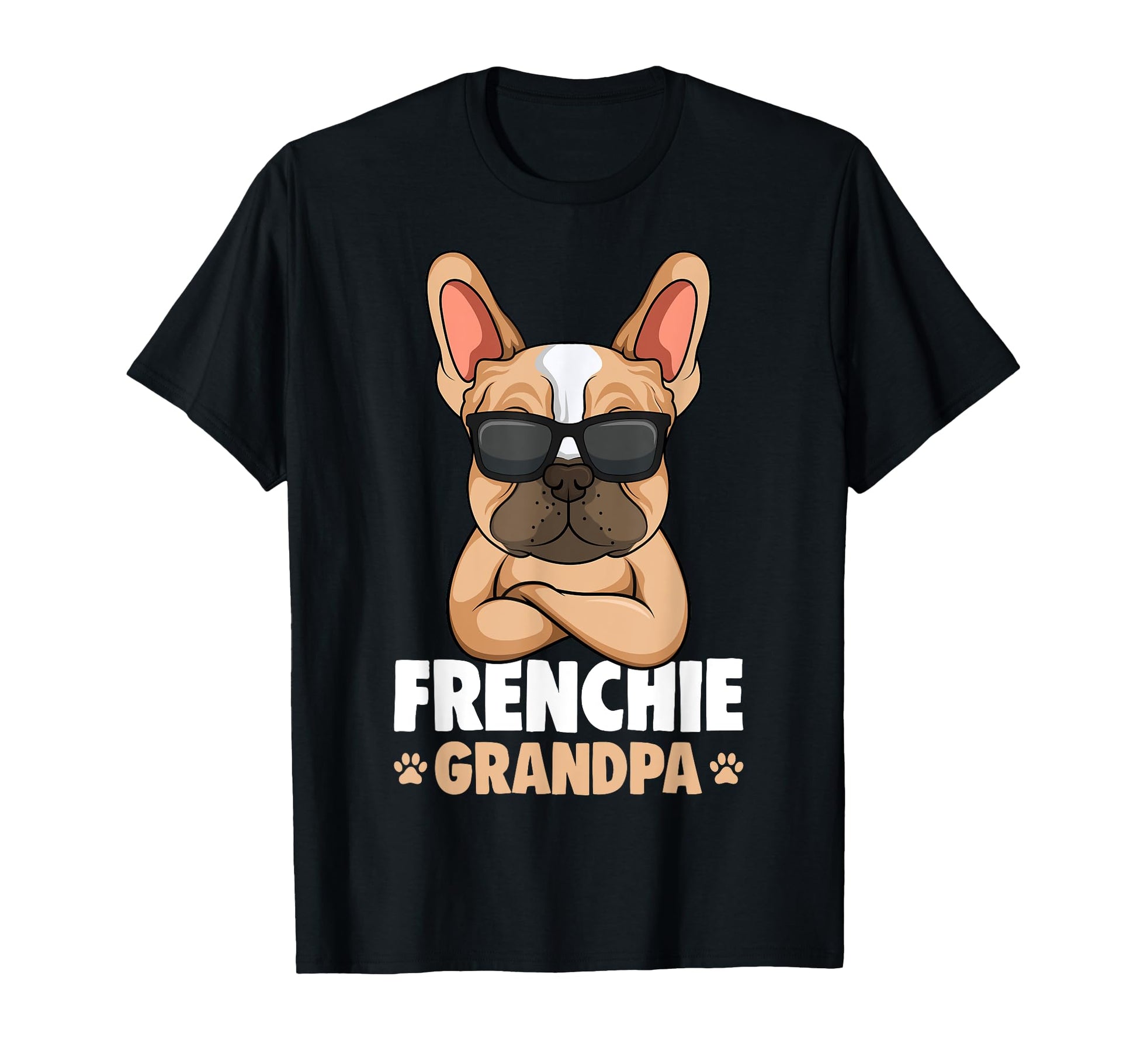 French Bulldog Grandpa Frenchie Dog T-Shirt - Unique Graphic Unisex - T-Shirt, Sweatshirt, Hoodie