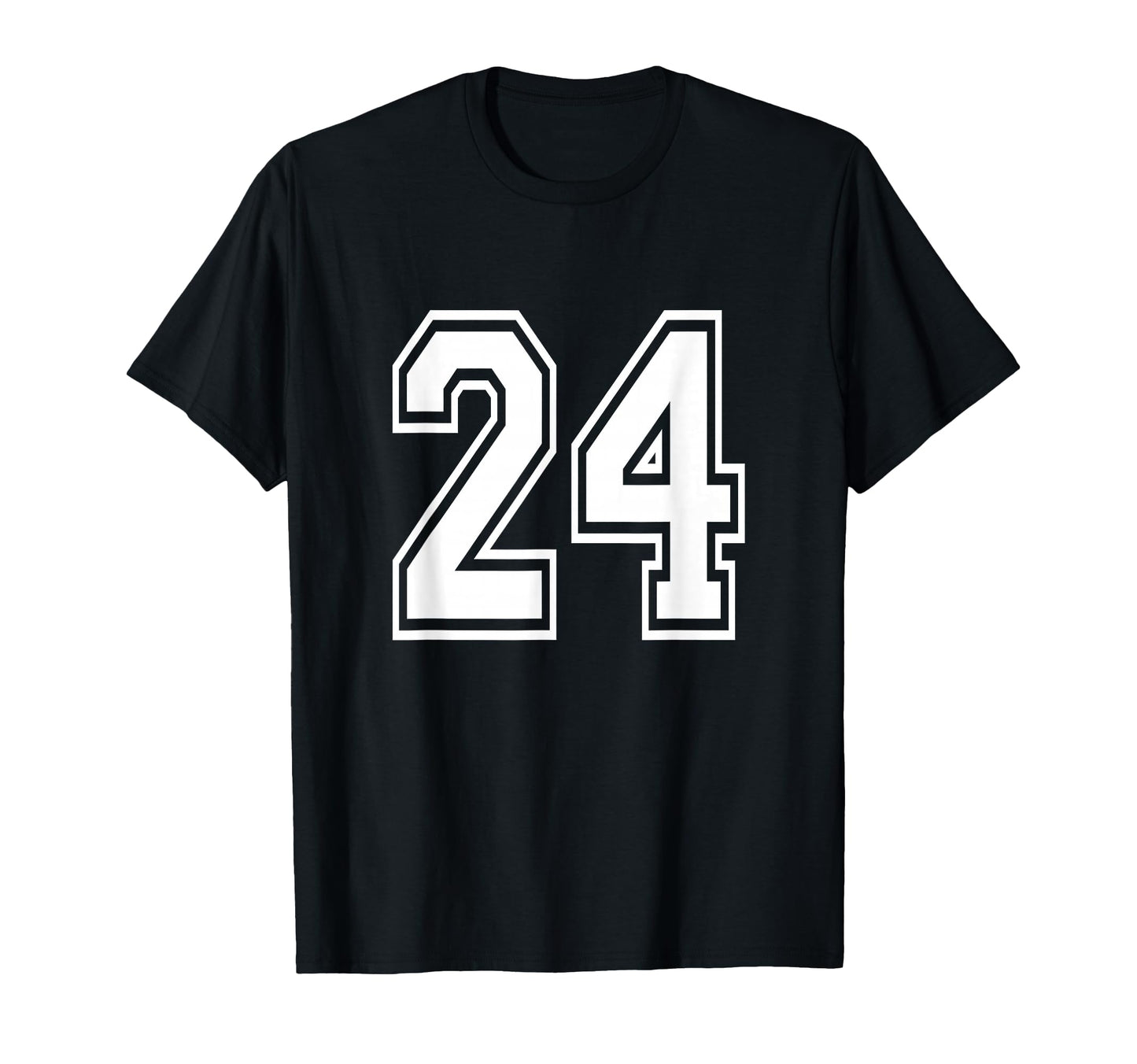 Number 24 Birthday Varsity Sports T-Shirt - Casual Everyday Wear Men Women - T-Shirt, Sweatshirt, Hoodie