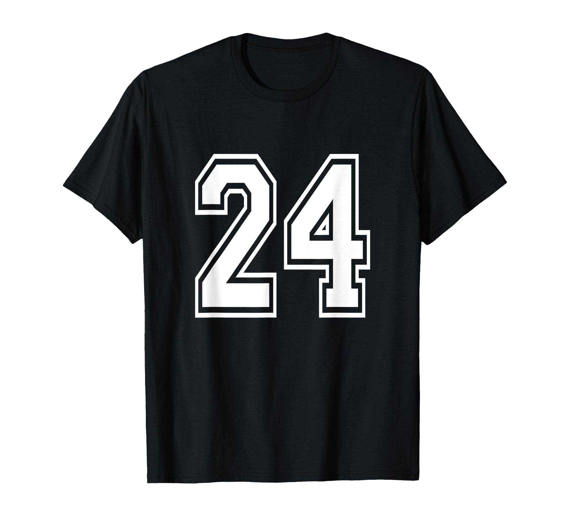 Number 24 Birthday Varsity Sports T-Shirt - Casual Everyday Wear Men Women - T-Shirt, Sweatshirt, Hoodie