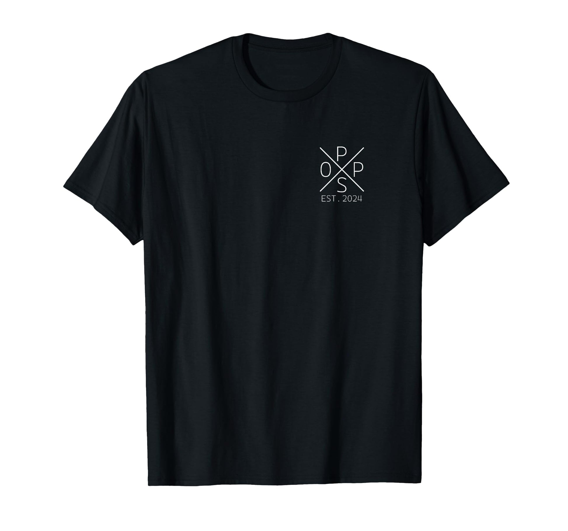 Pops Est 2024 Grandpa 2024 Pops 2024 T-Shirt - Minimalist Print Unisex - T-Shirt, Sweatshirt, Hoodie