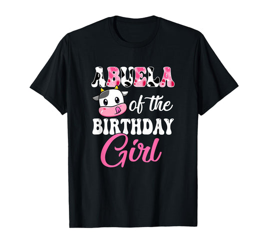 Abuela Birthday Farm Cow 1St Birthday T-Shirt - Graphic Print Unisex - T-Shirt, Sweatshirt, Hoodie