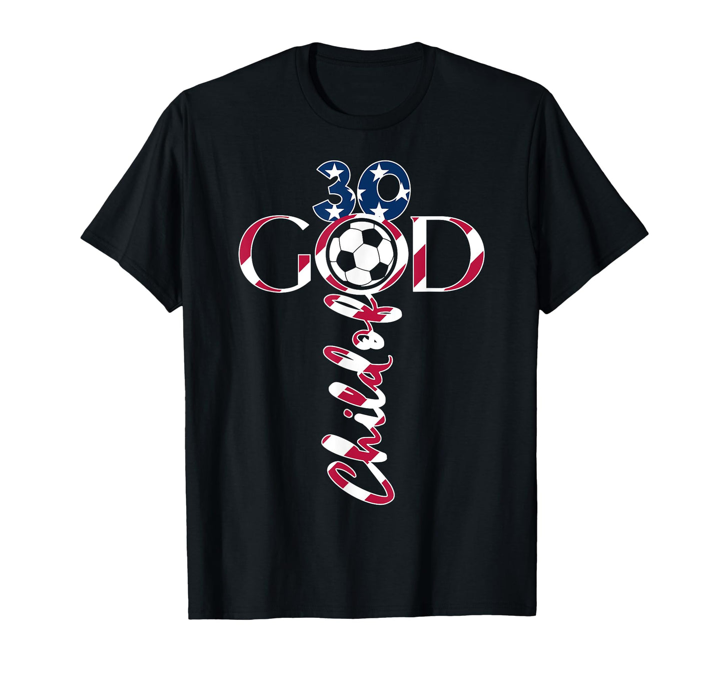Jesus 30 Years Child God Soccer 30Th T-Shirt - Trendy Graphic for Adults - T-Shirt, Sweatshirt, Hoodie