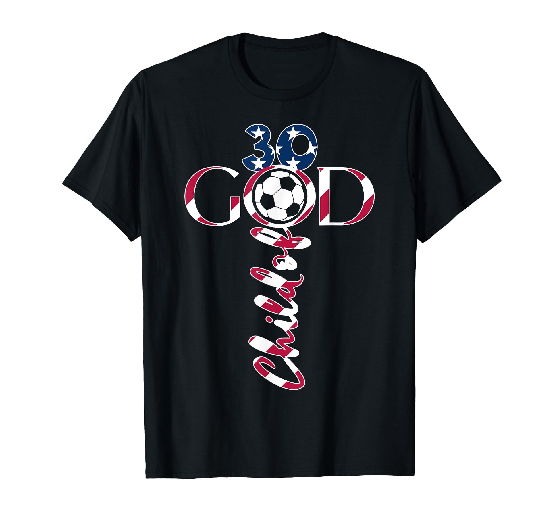 Jesus 30 Years Child God Soccer 30Th T-Shirt - Trendy Graphic for Adults - T-Shirt, Sweatshirt, Hoodie