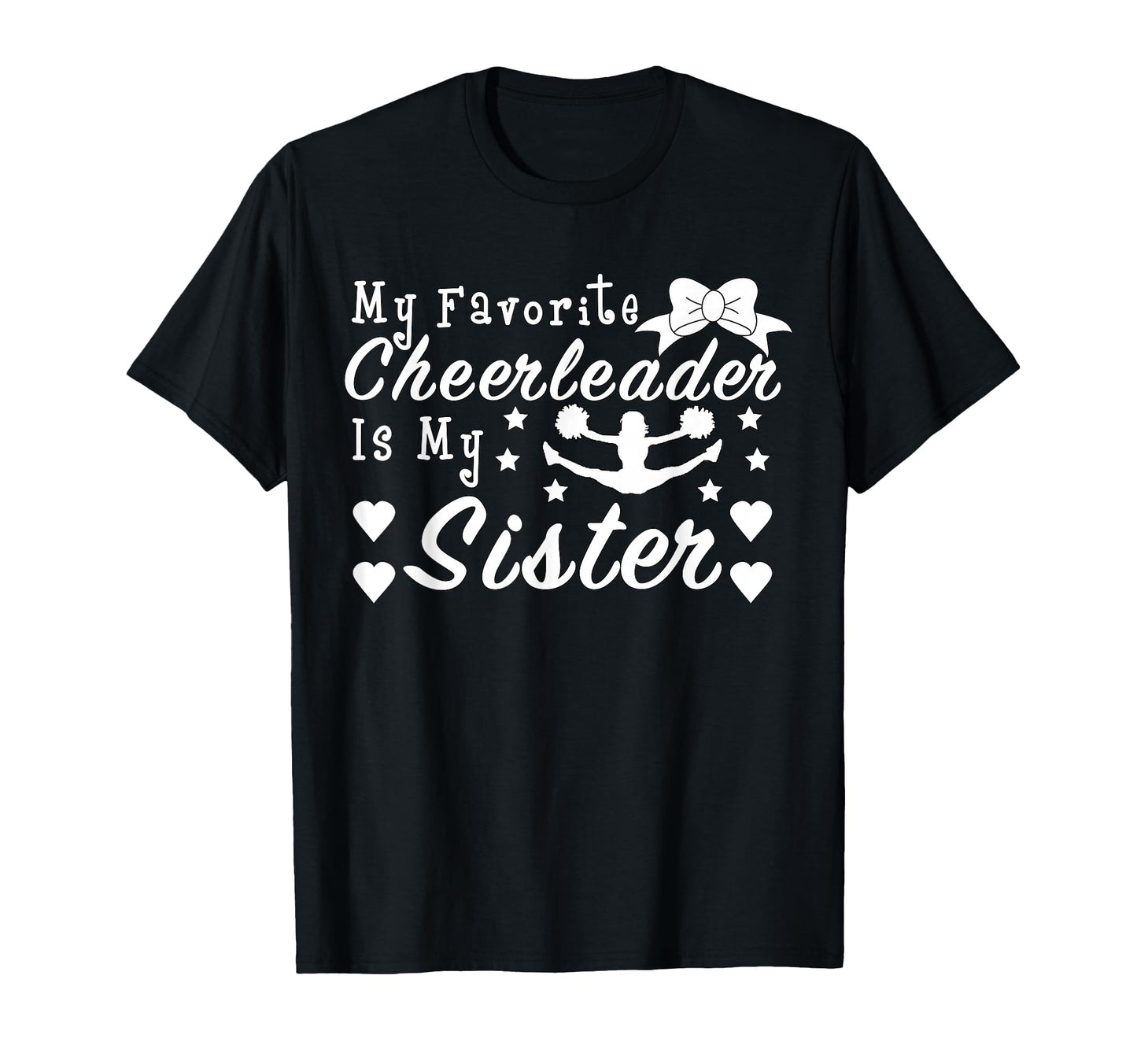 Cheerleading My Favorite Cheerleader T-Shirt - Unique Graphic for Adults - T-Shirt, Sweatshirt, Hoodie