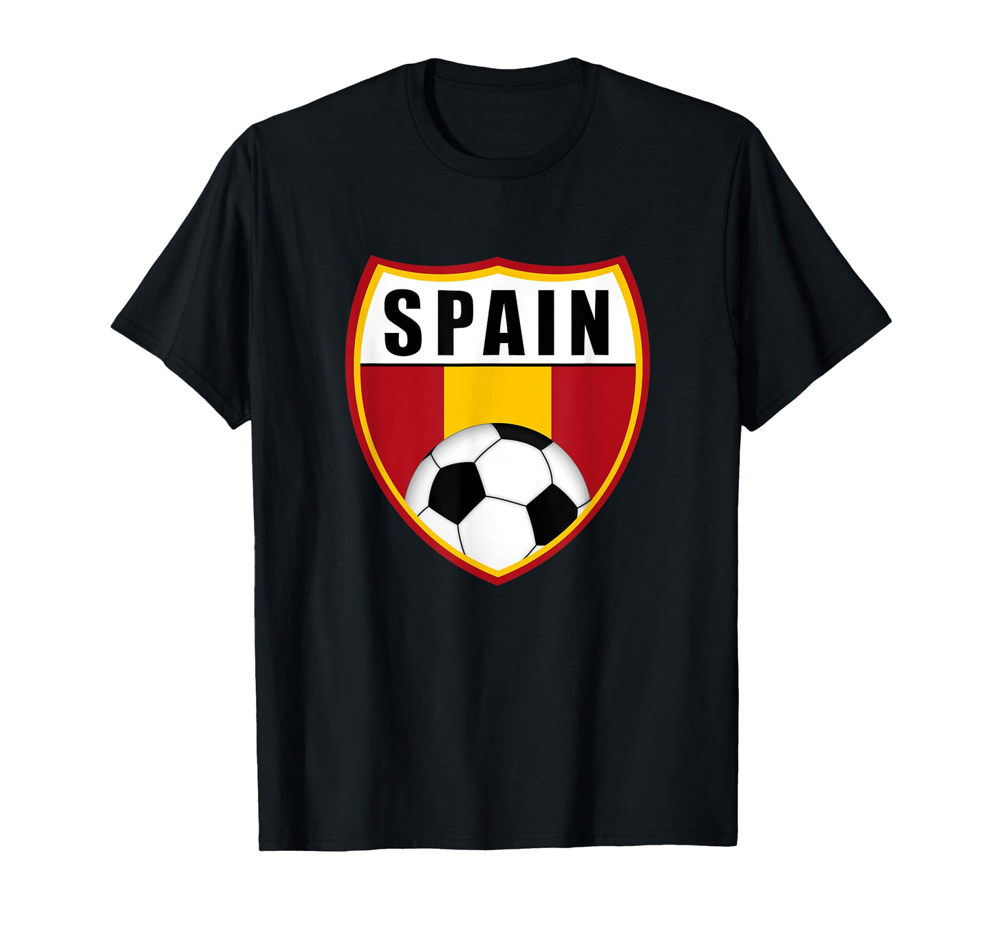 Spain Soccer Spanish Futbol Flag T-Shirt - Novelty Apparel for Adults - T-Shirt, Sweatshirt, Hoodie