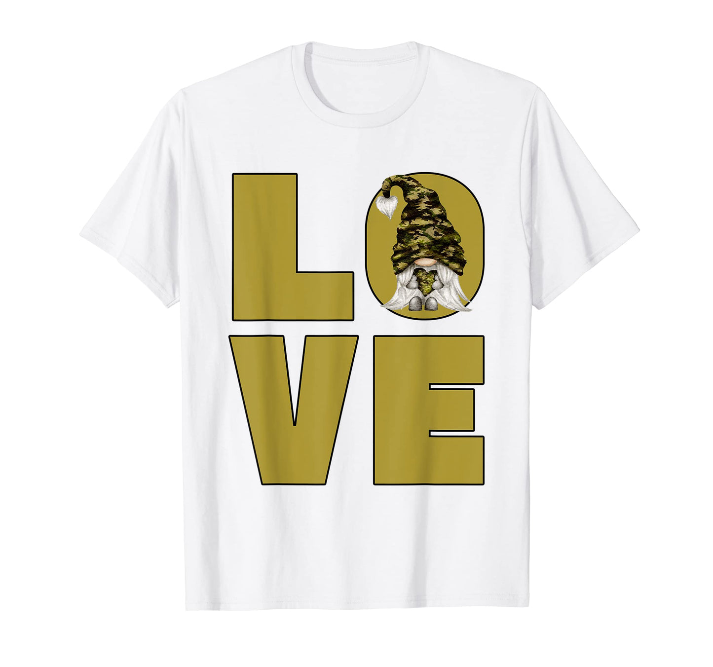 Funny Camo Gnome Grandpa Camouflage T-Shirt - Novelty Apparel Unisex - T-Shirt, Sweatshirt, Hoodie