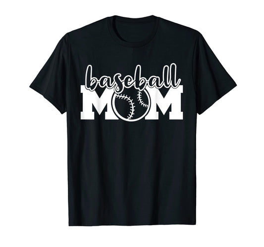 Baseball Mom Baseball Mom Life Baller T-Shirt - Trendy Graphic for Adults - T-Shirt, Sweatshirt, Hoodie