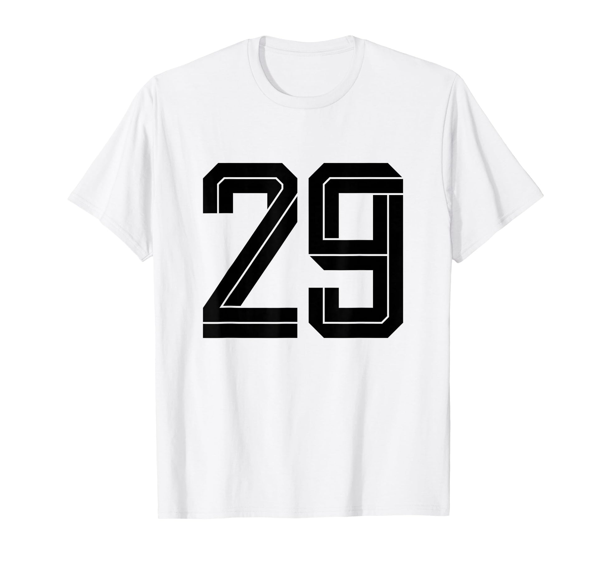 29 White Number 29 Sports Fan Soccer T-Shirt - Aesthetic Graphic for Adults - T-Shirt, Sweatshirt, Hoodie