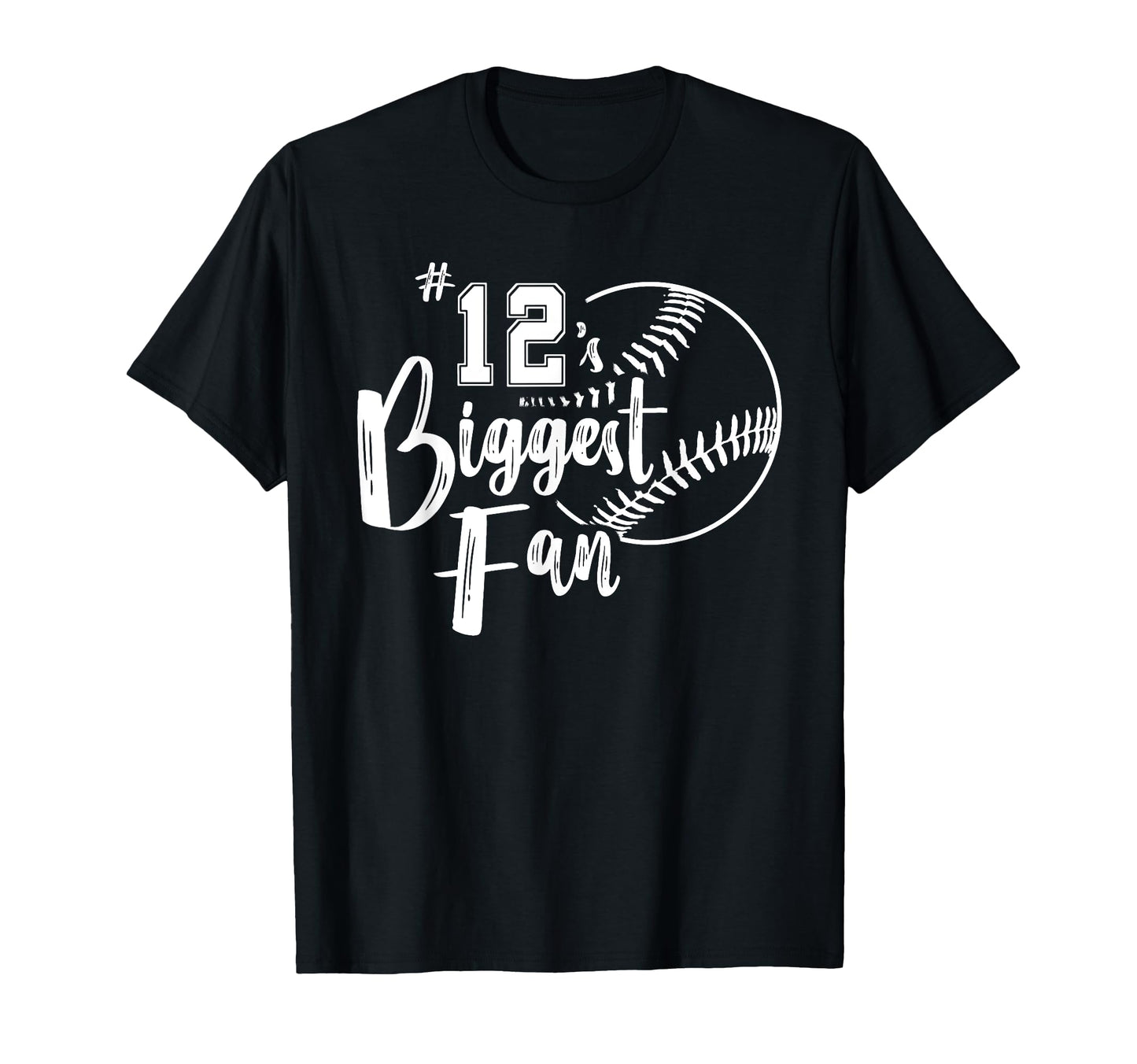 Twelve 12 Biggest Fan Softball Mom Dad T-Shirt - Unique Graphic Unisex - T-Shirt, Sweatshirt, Hoodie