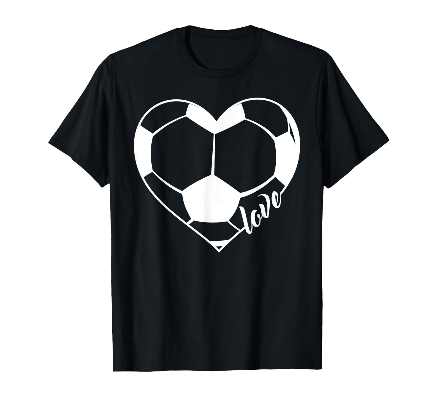 Love Soccer Ball Heart T-Shirt - Novelty Apparel Men Women - T-Shirt, Sweatshirt, Hoodie