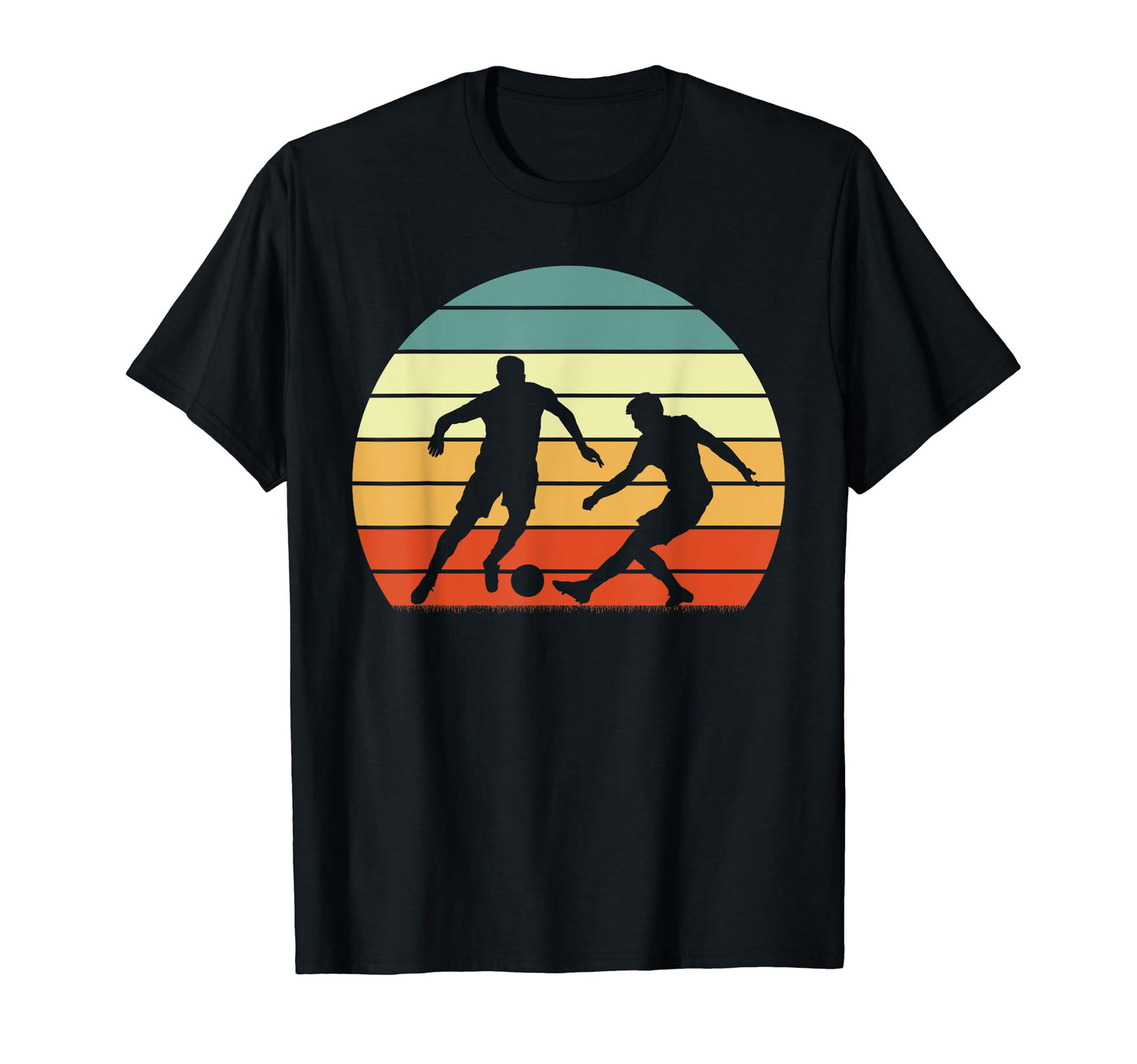 Soccer Sunset Two Soccer Players T-Shirt - Trendy Graphic for Adults - T-Shirt, Sweatshirt, Hoodie