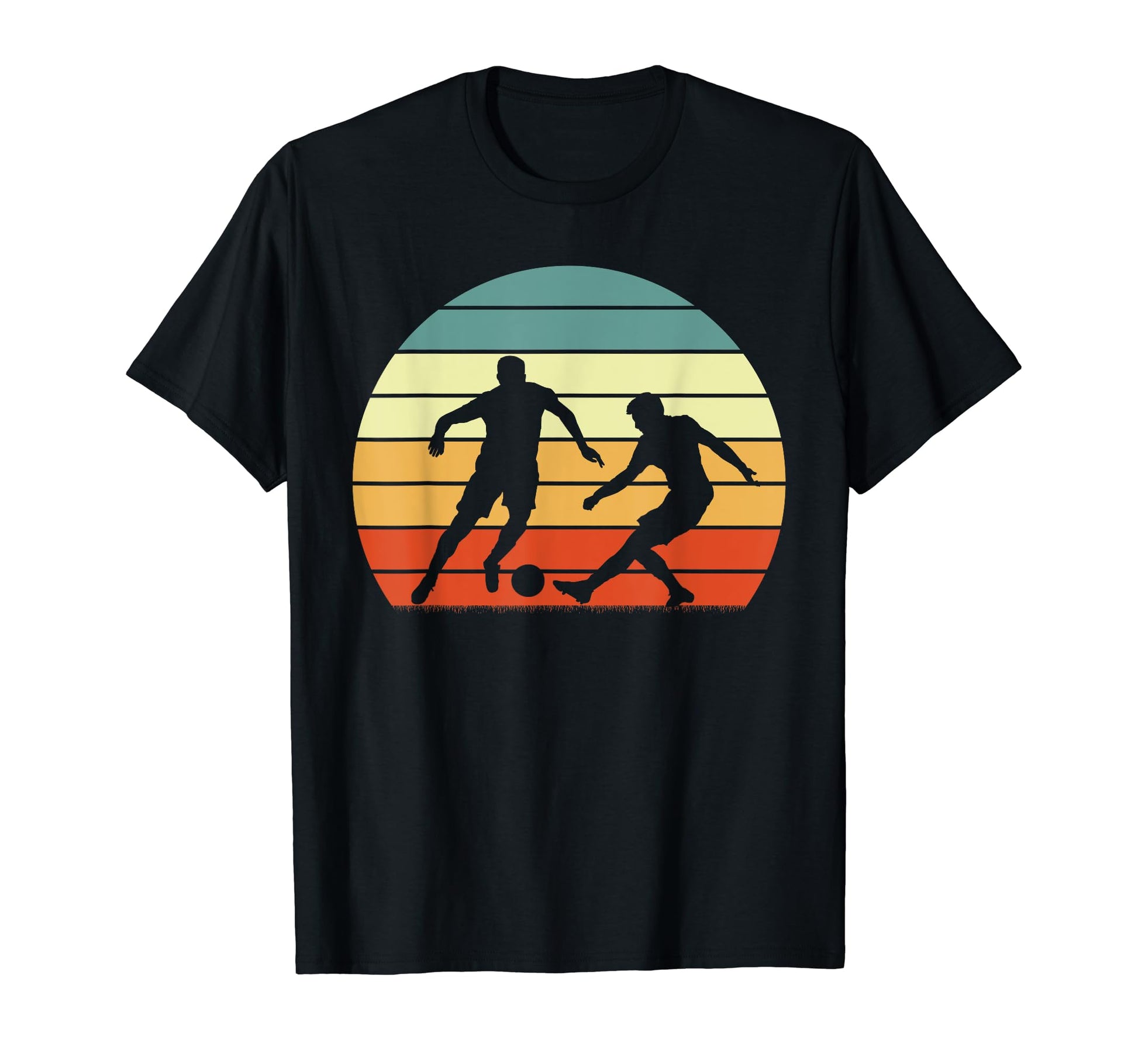 Soccer Sunset Two Soccer Players T-Shirt - Trendy Graphic for Adults - T-Shirt, Sweatshirt, Hoodie