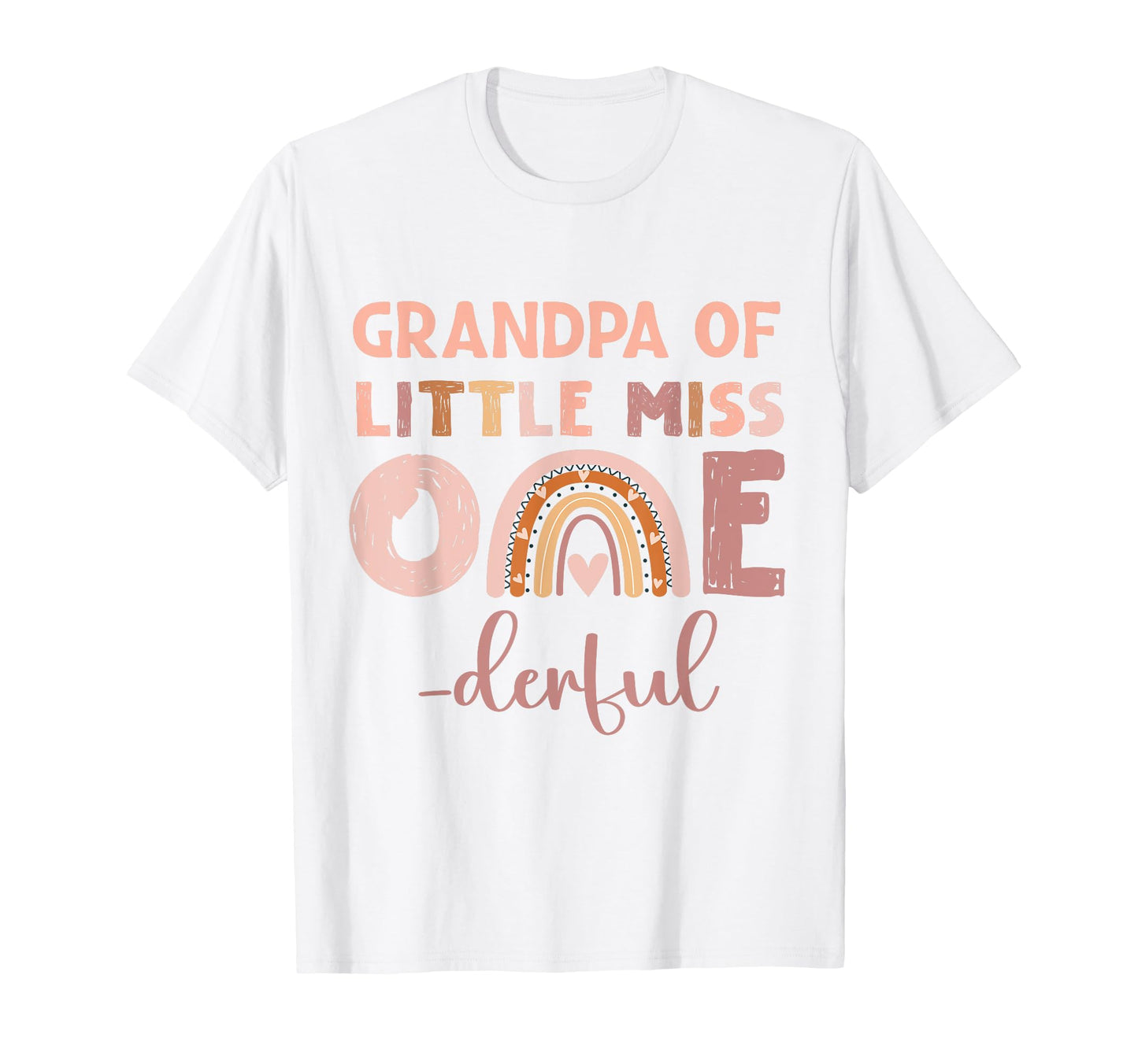 Boho Grandpa Miss Onederful 1St T-Shirt - Casual Everyday Wear for Adults - T-Shirt, Sweatshirt, Hoodie