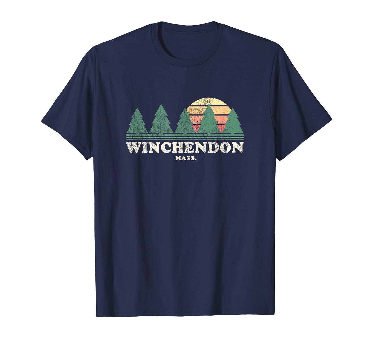 Winchendon Ma Throwback 70S T-Shirt - Unique Graphic Men Women - T-Shirt, Sweatshirt, Hoodie