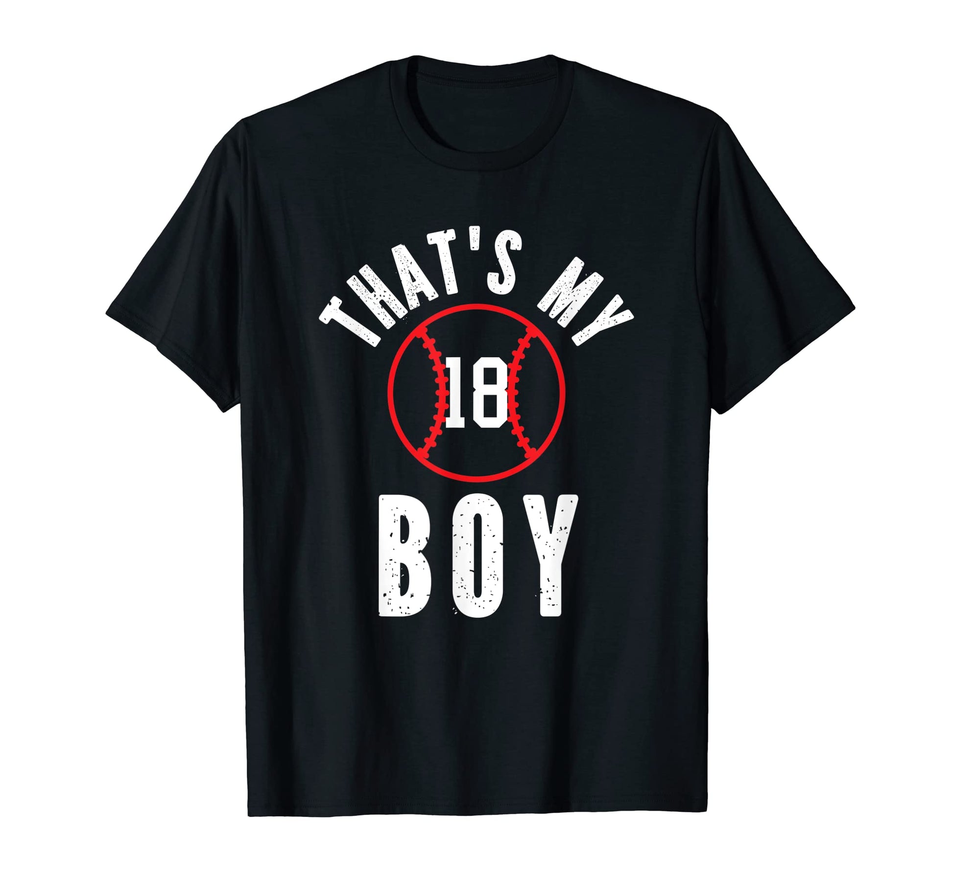 Thats My Jersey Number 18 Baseball Mom T-Shirt - Trendy Graphic for Adults - T-Shirt, Sweatshirt, Hoodie