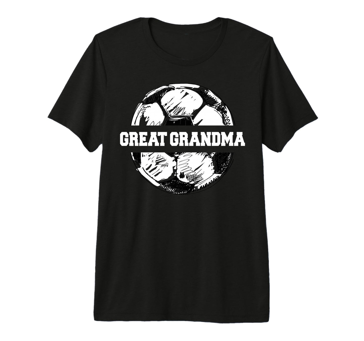 Soccer Great Grandma Soccer Ball T-Shirt - Casual Everyday Wear for Adults - T-Shirt, Sweatshirt, Hoodie