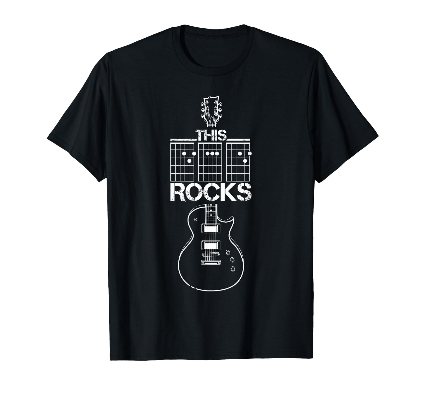 Dad Rocks Guitar Chord Guitarist Musician T-Shirt - Trendy Graphic Unisex - T-Shirt, Sweatshirt, Hoodie
