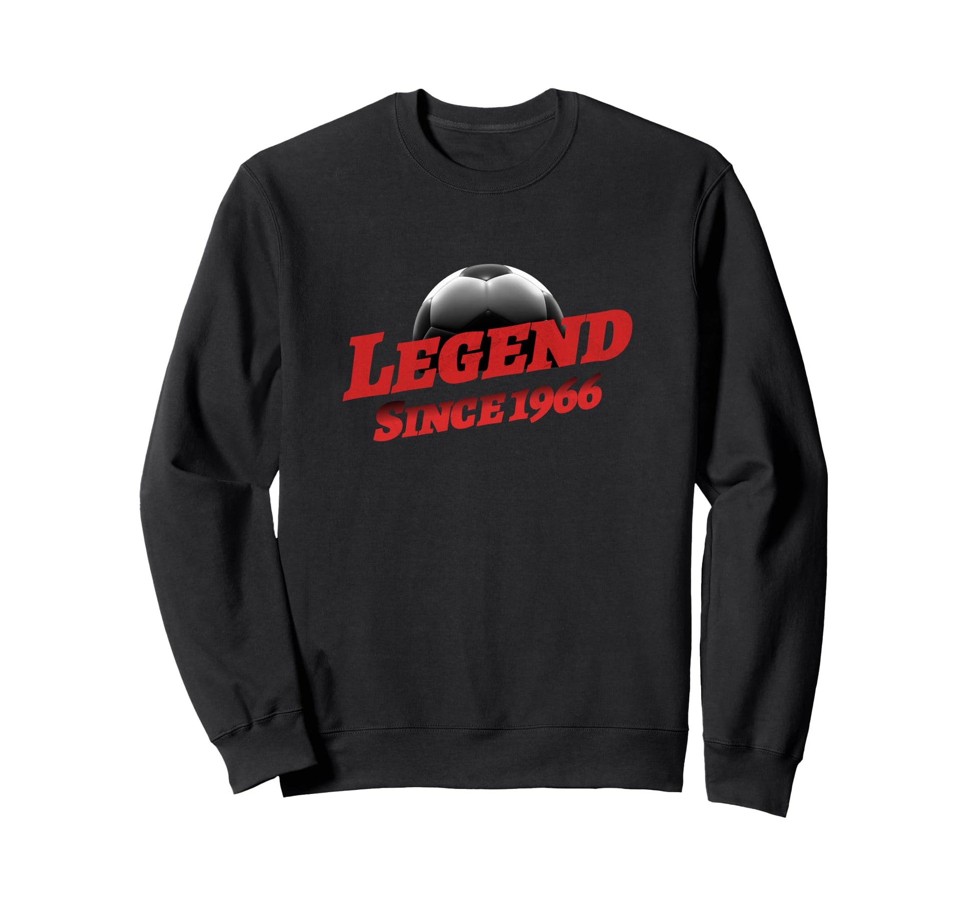 Born 1966 Soccer Fan Birthday Sweatshirt - Unique Graphic Men Women - T-Shirt, Sweatshirt, Hoodie