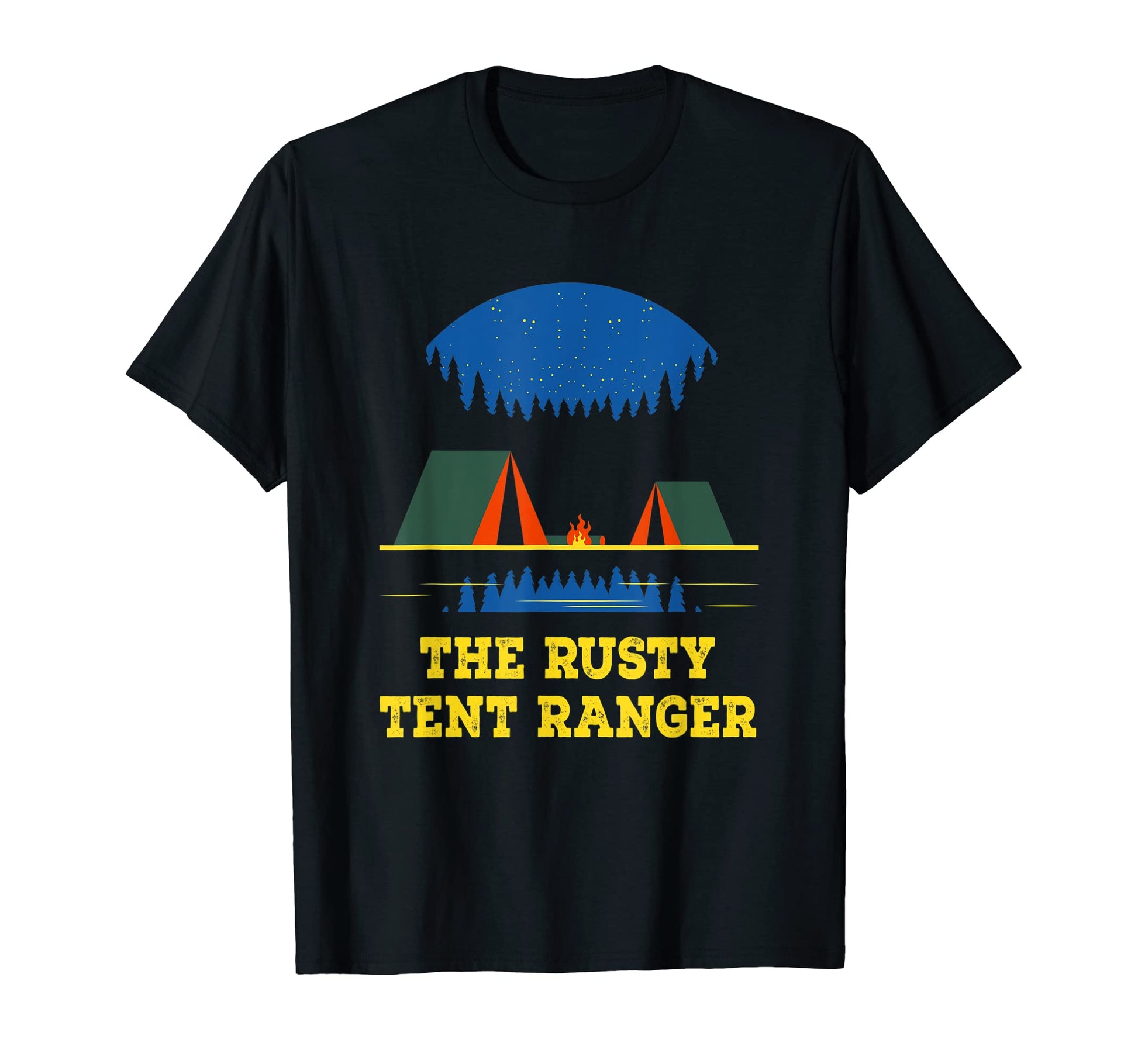 Tent Ranger Camping Friends Camper T-Shirt - Minimalist Print Men Women - T-Shirt, Sweatshirt, Hoodie