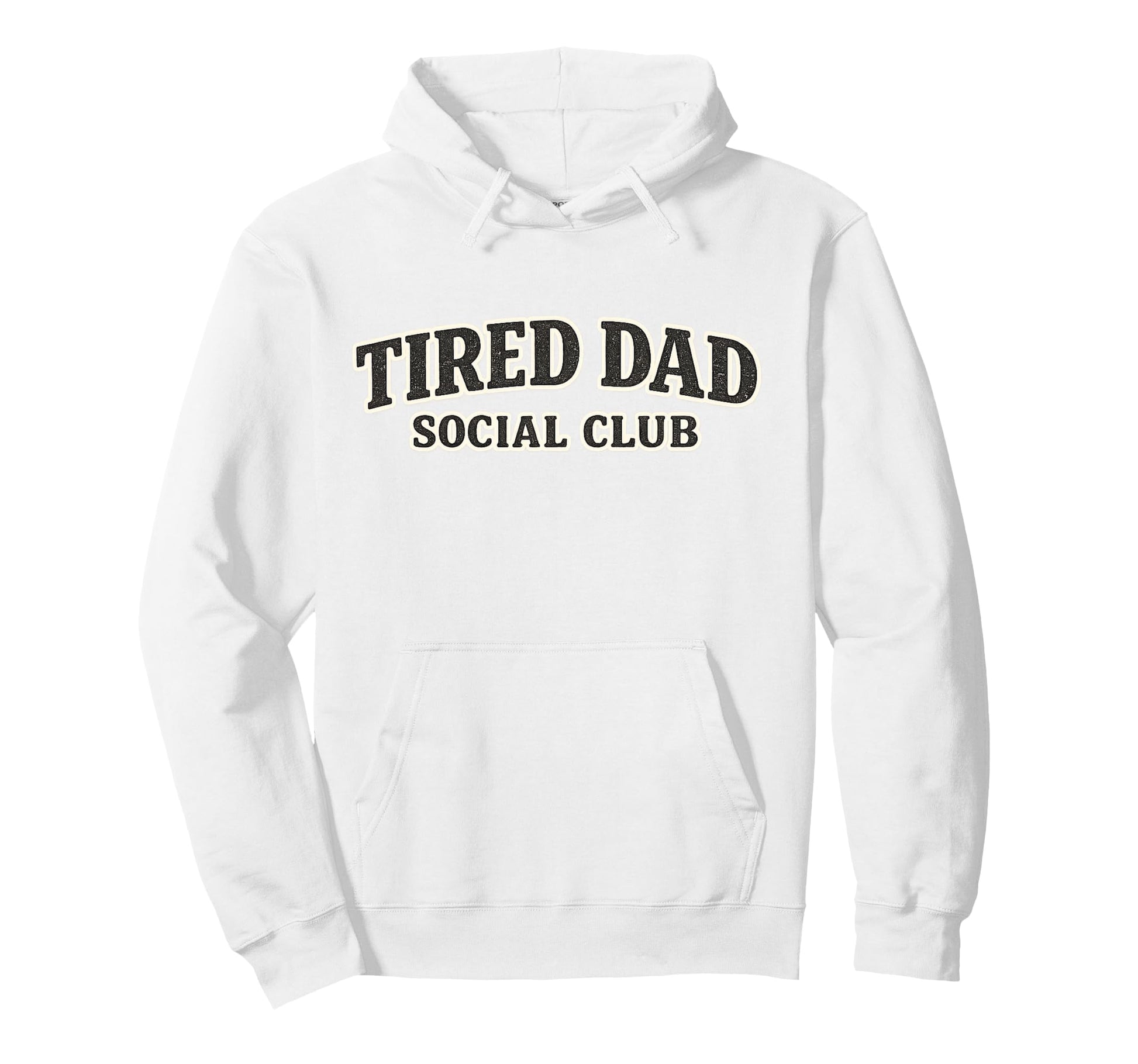 Tired Dad Social Club Distressed Fathers Hoodie - Trendy Graphic Men Women - T-Shirt, Sweatshirt, Hoodie