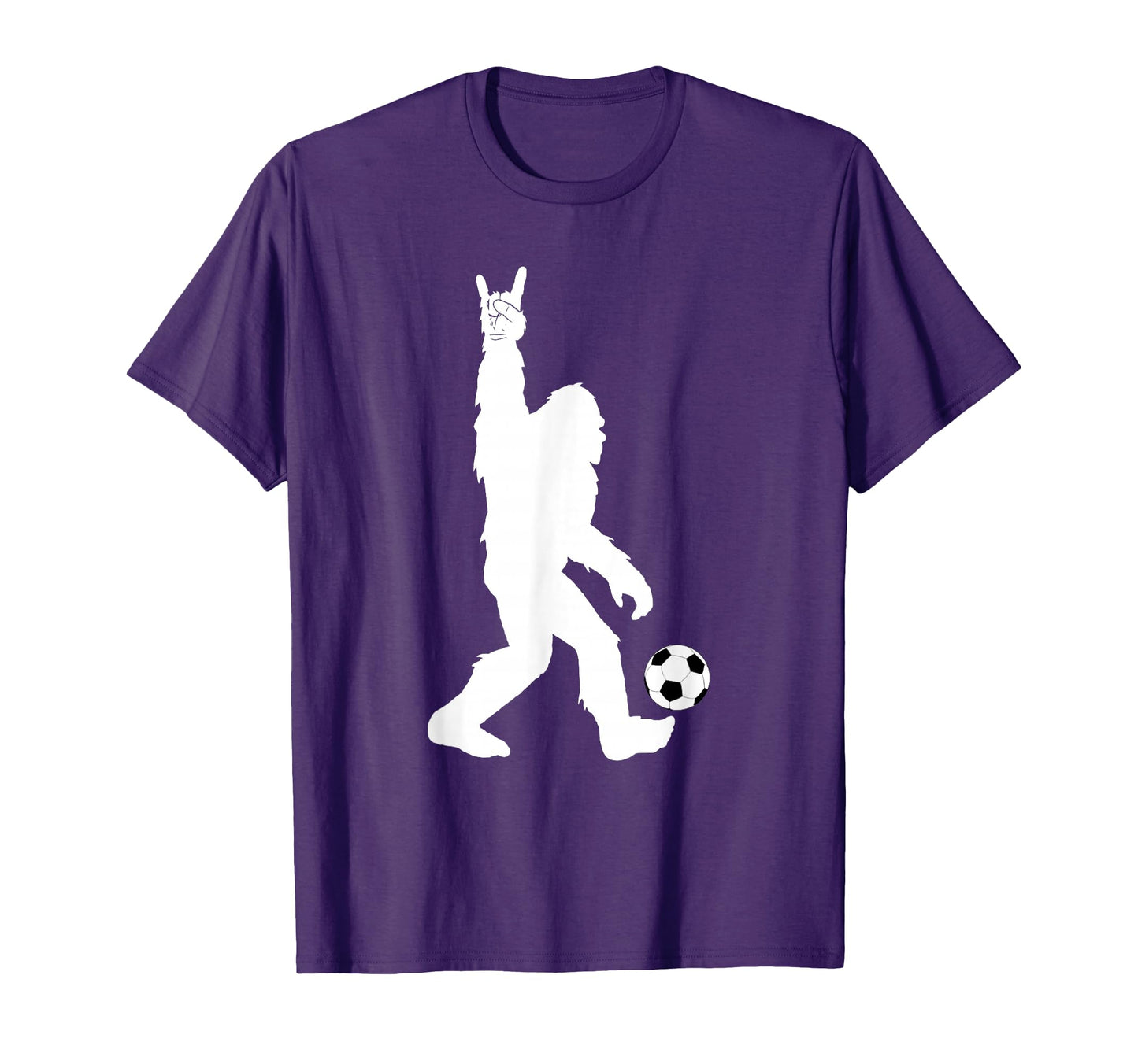 Funny Soccer Bigfoot Rock Sasquatch Soccer T-Shirt - Unique Graphic Unisex - T-Shirt, Sweatshirt, Hoodie