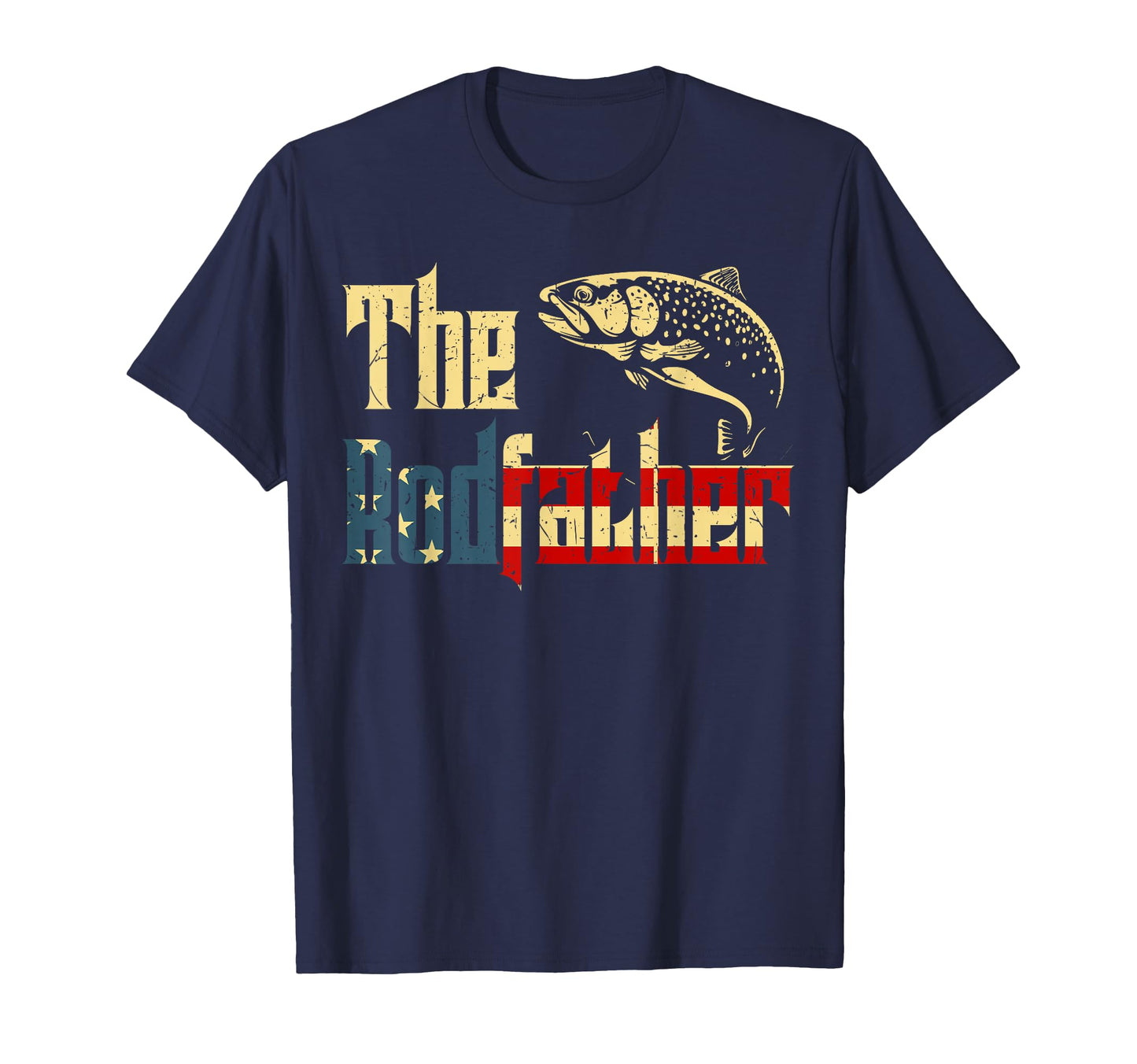 Rodfather Rainbow Trout Fly Fishing Gift T-Shirt - Trendy Graphic Unisex - T-Shirt, Sweatshirt, Hoodie