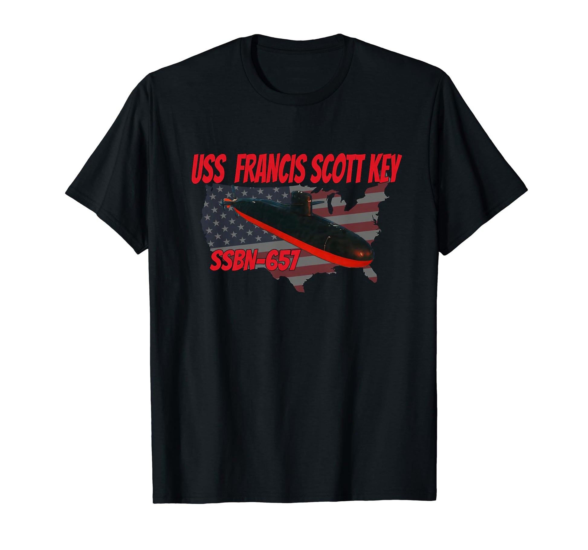 Uss Key Ssbn 657 Submarine Veterans T-Shirt - Streetwear Style Men Women - T-Shirt, Sweatshirt, Hoodie