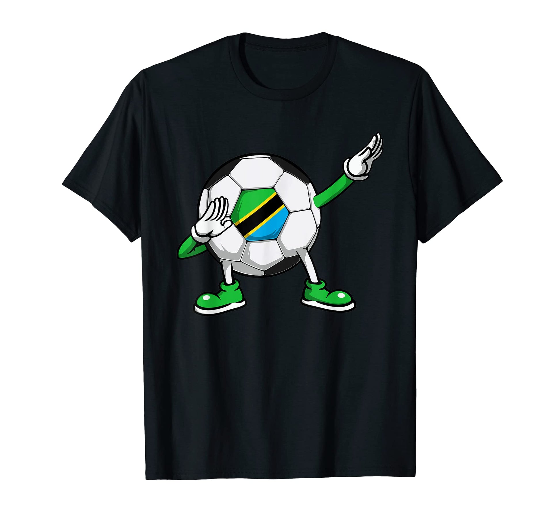 Dabbing Soccer Tanzania Jersey Tanzanian T-Shirt - Graphic Print Unisex - T-Shirt, Sweatshirt, Hoodie
