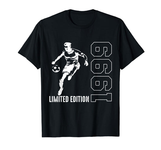 25Th Birthday Soccer Birthday 1999 T-Shirt - Aesthetic Graphic Men Women - T-Shirt, Sweatshirt, Hoodie
