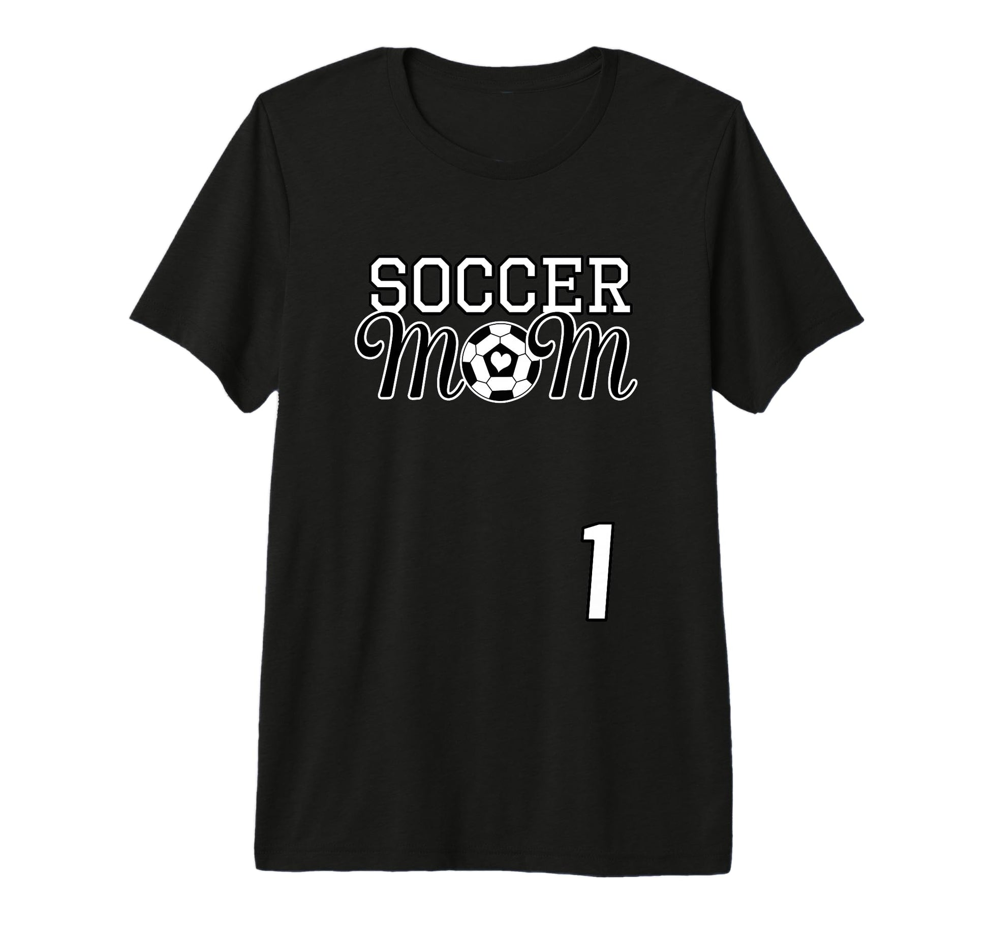 Number 1 Soccer Mom Mothers Day 1 T-Shirt - Novelty Apparel for Adults - T-Shirt, Sweatshirt, Hoodie