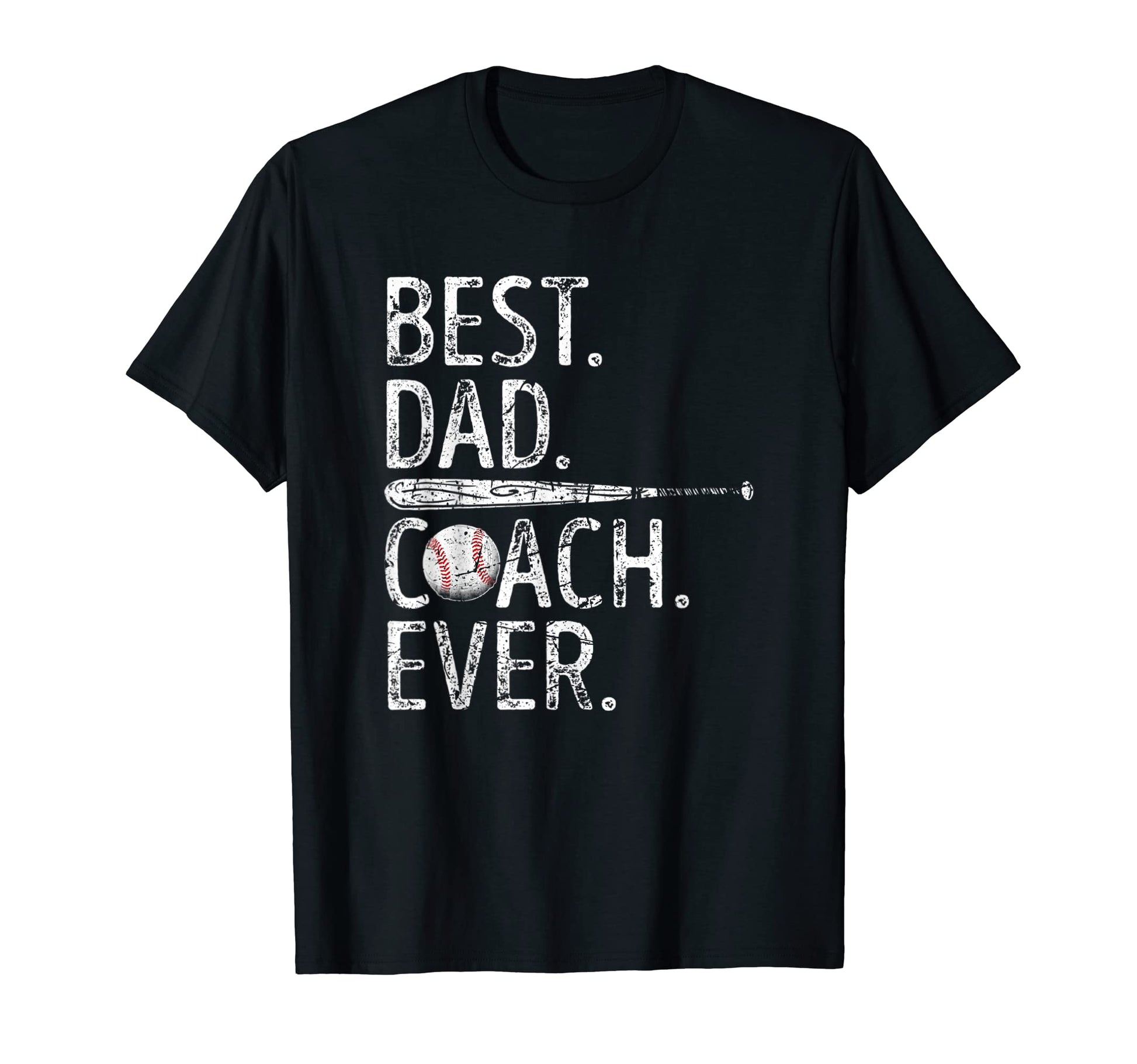 Best Dad Coach Ever Funny Baseball T-Shirt - Graphic Print for Adults - T-Shirt, Sweatshirt, Hoodie
