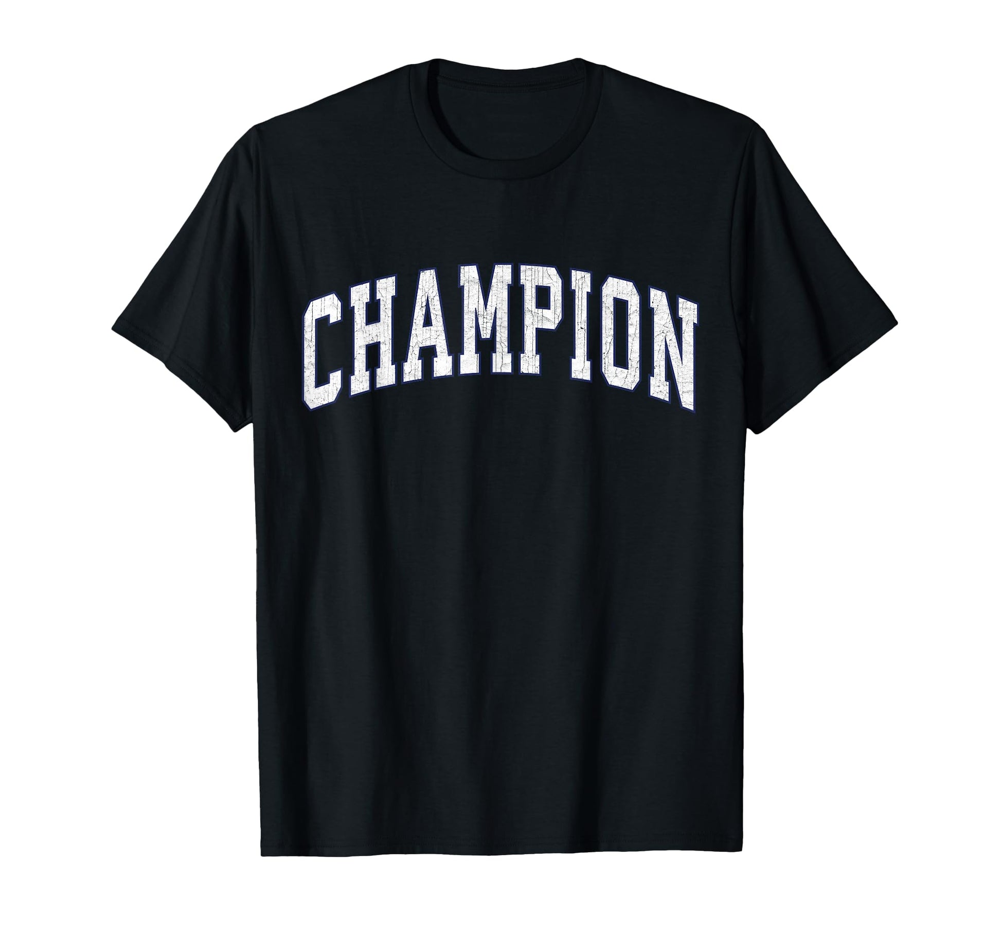 Champion New York Ny Athletic Navy T-Shirt - Minimalist Print for Adults - T-Shirt, Sweatshirt, Hoodie