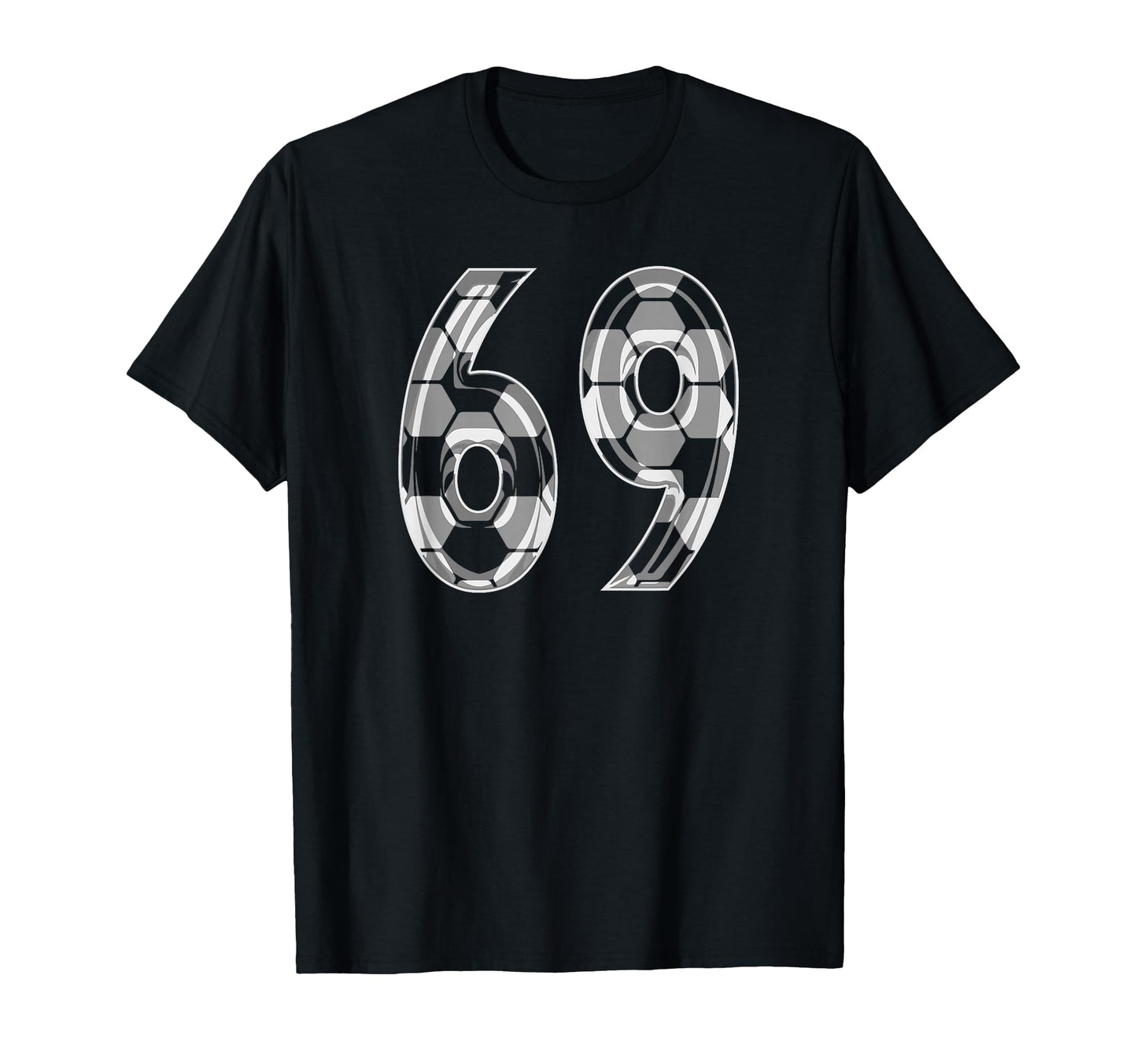 Soccer Pattern Number 69 Jersey T-Shirt - Custom Art Print for Adults - T-Shirt, Sweatshirt, Hoodie