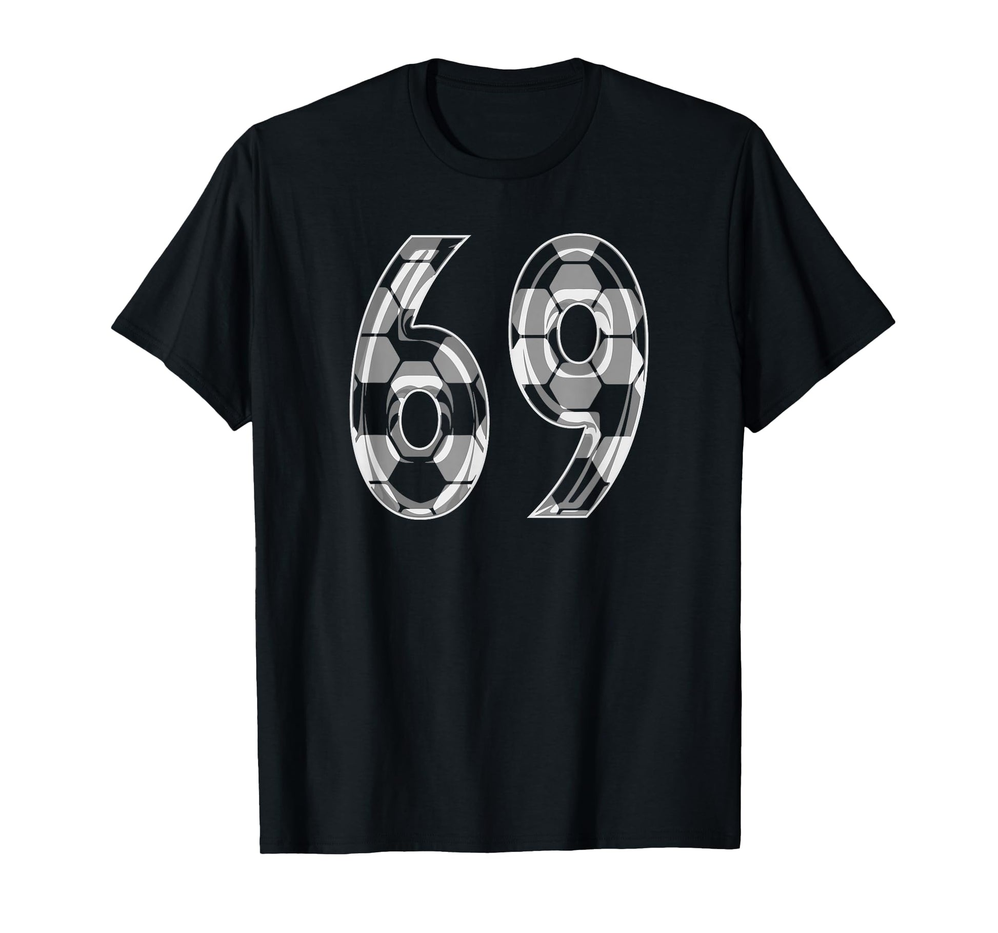 Soccer Pattern Number 69 Jersey T-Shirt - Custom Art Print for Adults - T-Shirt, Sweatshirt, Hoodie
