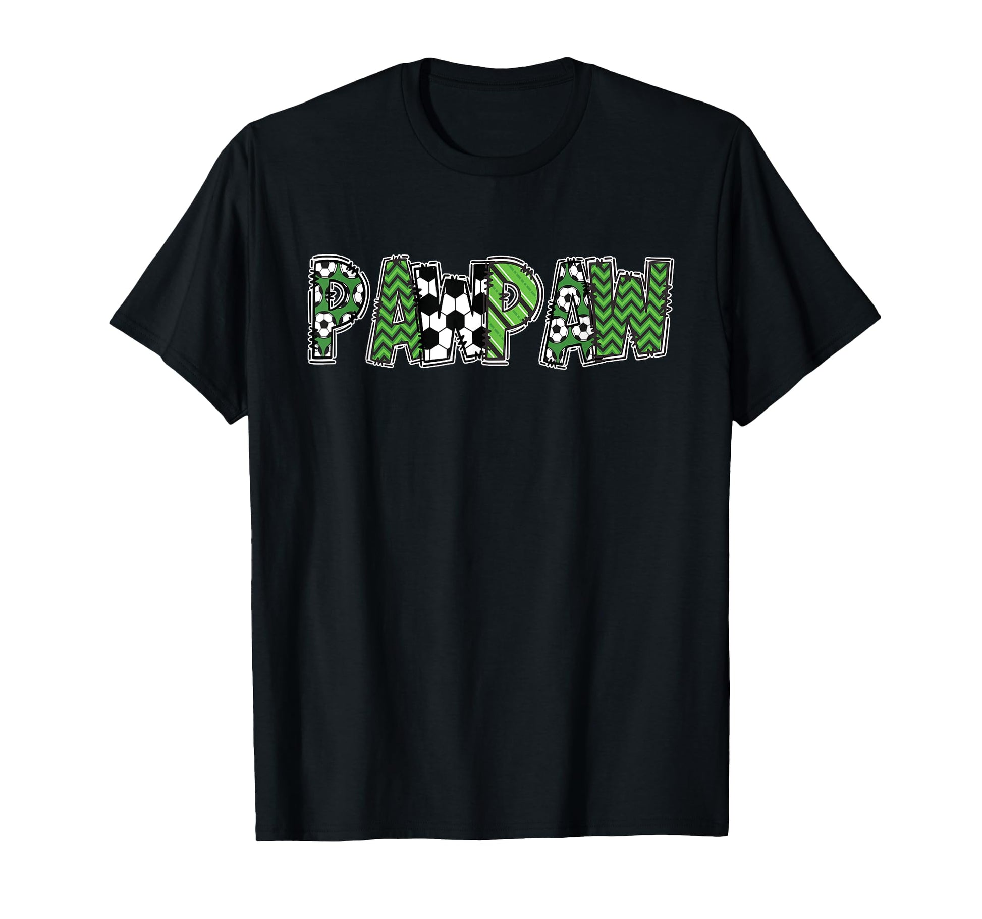 Soccer Grandpa Pawpaw Birthday Party T-Shirt - Minimalist Print for Adults - T-Shirt, Sweatshirt, Hoodie