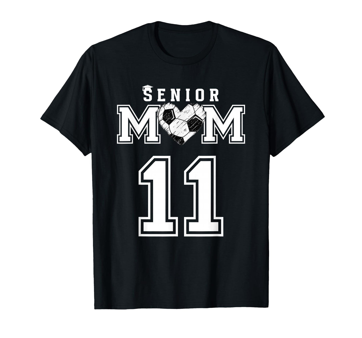 Proud Senior Soccer Mom Custom T-Shirt - Minimalist Print for Adults - T-Shirt, Sweatshirt, Hoodie
