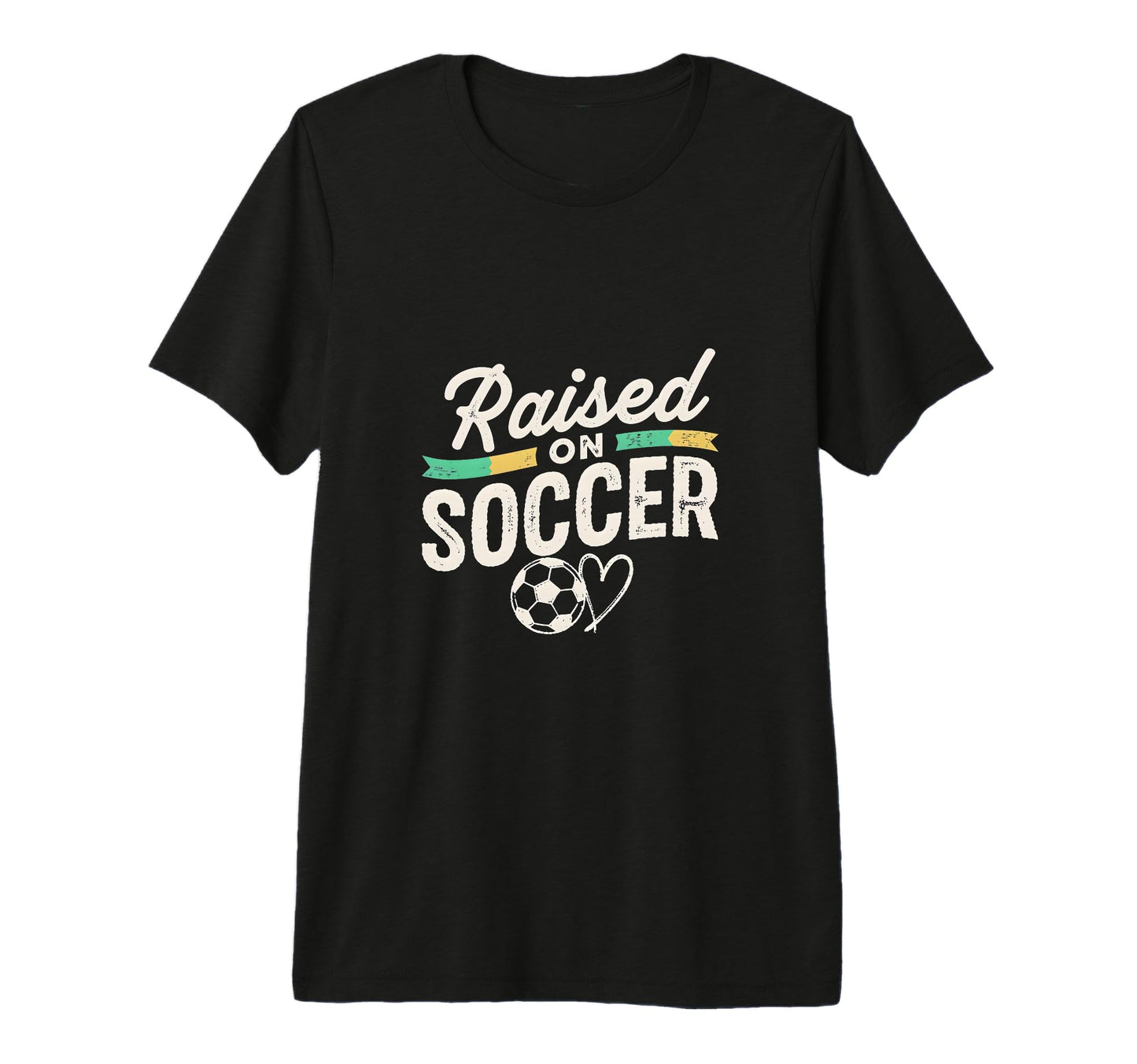 Raised Soccer Mom Family Pride Tri Blend T-Shirt - Custom Art Print Unisex - T-Shirt, Sweatshirt, Hoodie