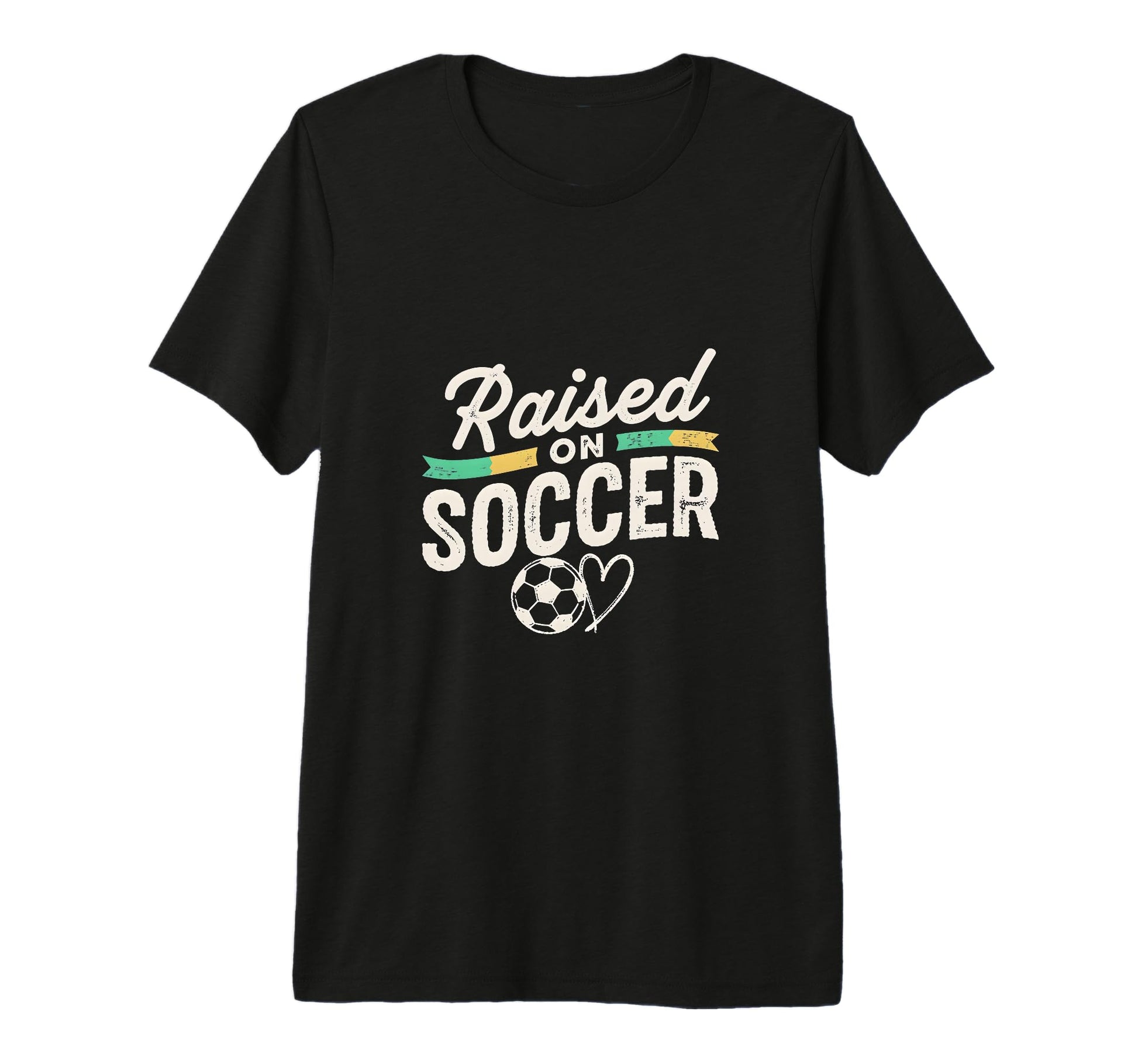 Raised Soccer Mom Family Pride Tri Blend T-Shirt - Custom Art Print Unisex - T-Shirt, Sweatshirt, Hoodie