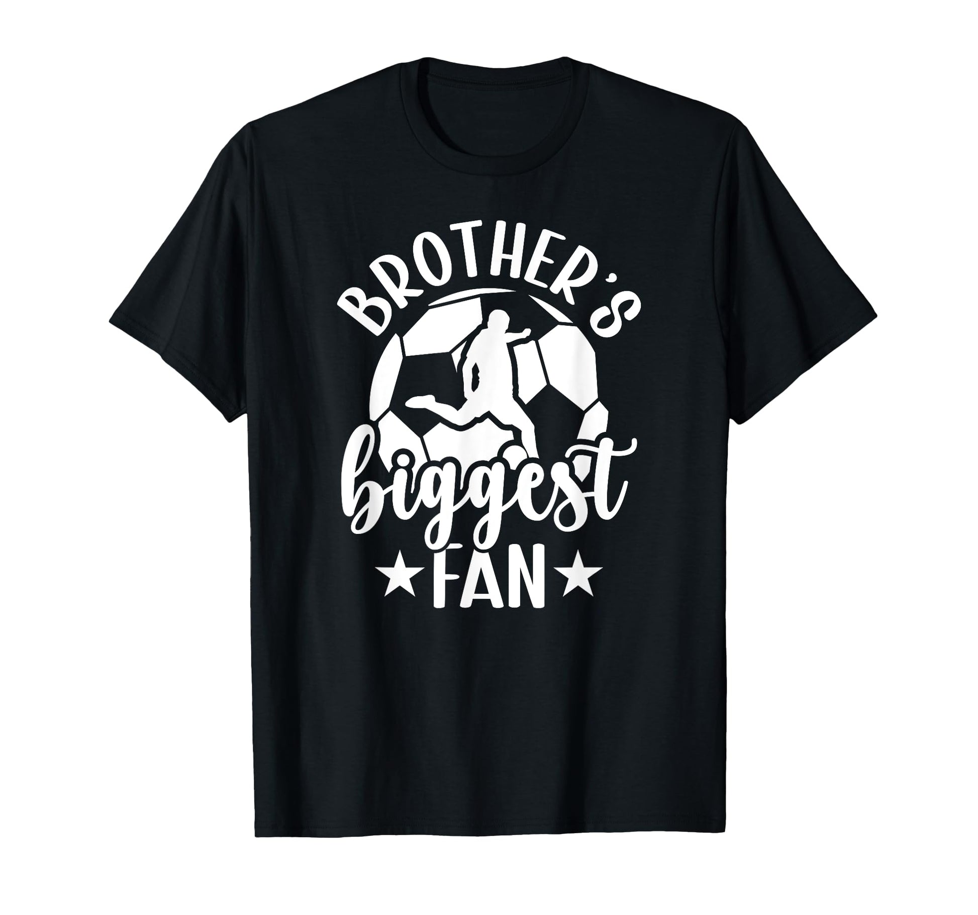 Brothers Biggest Fan Soccer Brother Soccer T-Shirt - Graphic Print Unisex - T-Shirt, Sweatshirt, Hoodie