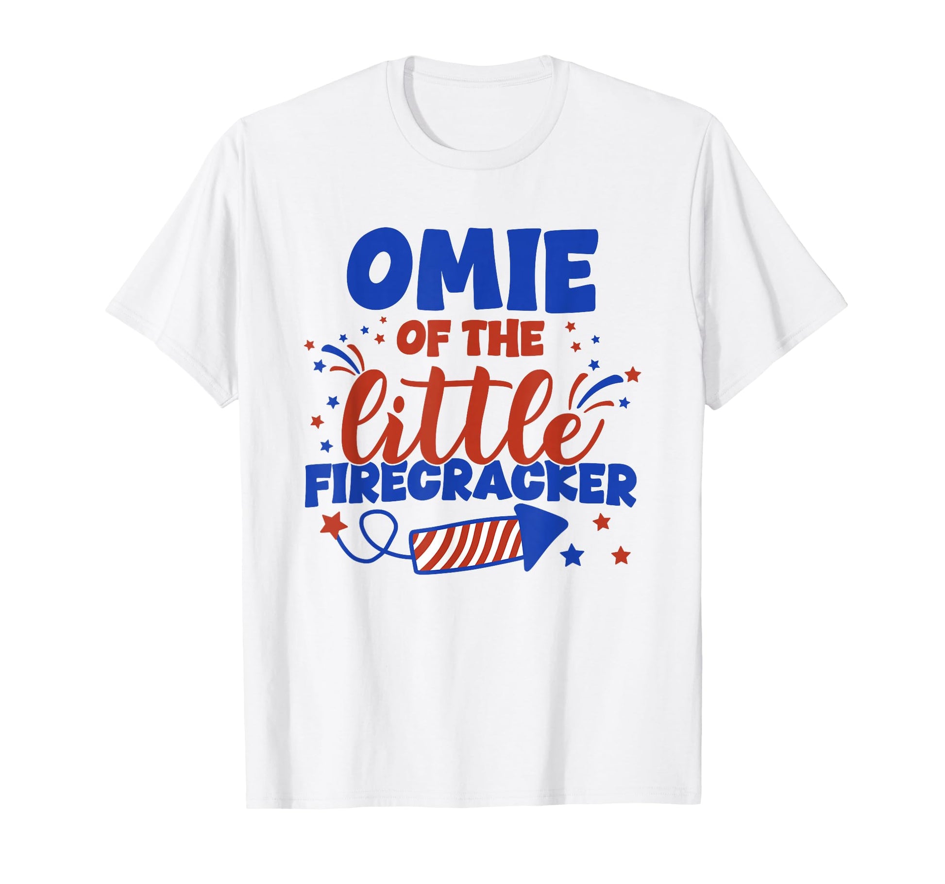 Omie Little Firecracker Fourth July T-Shirt - Graphic Print for Adults - T-Shirt, Sweatshirt, Hoodie