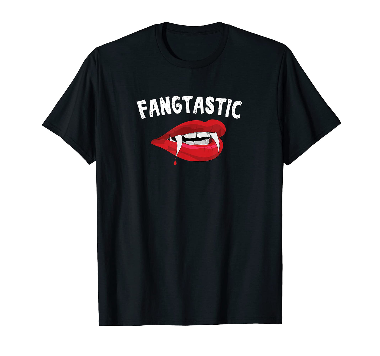 Fangtastic Vampire Funny Dad Joke T-Shirt - Minimalist Print Men Women - T-Shirt, Sweatshirt, Hoodie