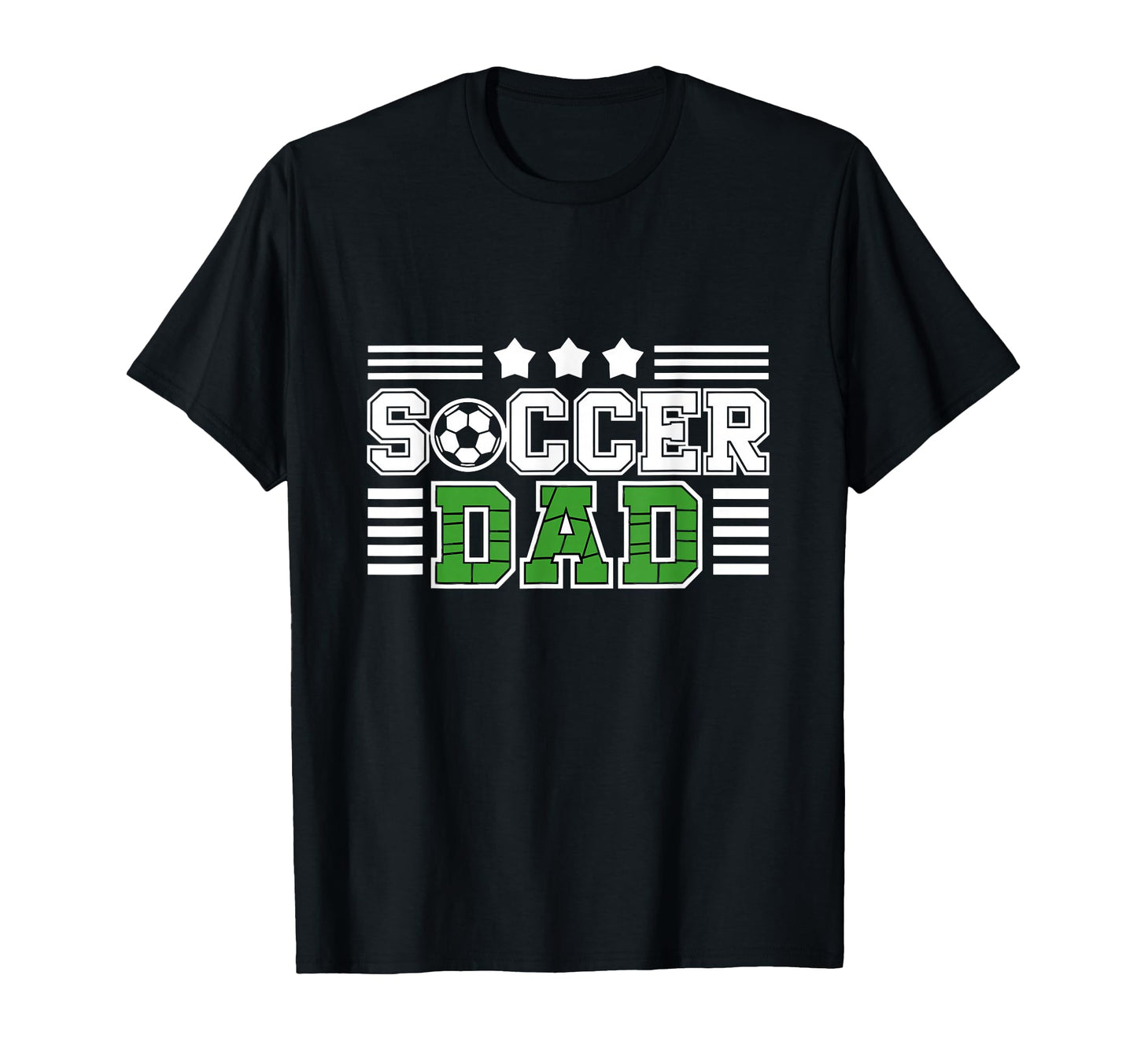 Proud Soccer Dad Stars T-Shirt - Unique Graphic Men Women - T-Shirt, Sweatshirt, Hoodie